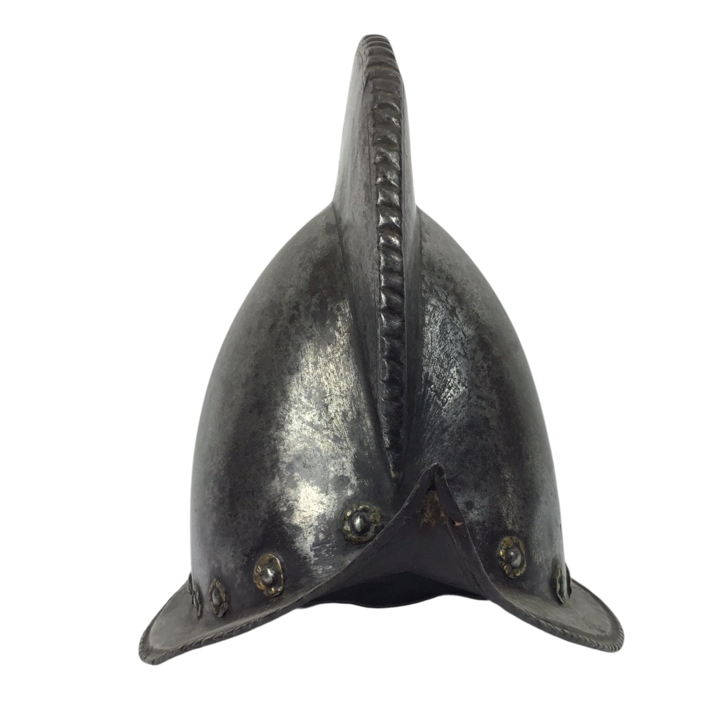 German High Comb Morion Helmet with Battle Damage Circa 16th to 17th Century from Peter Finer Gallery