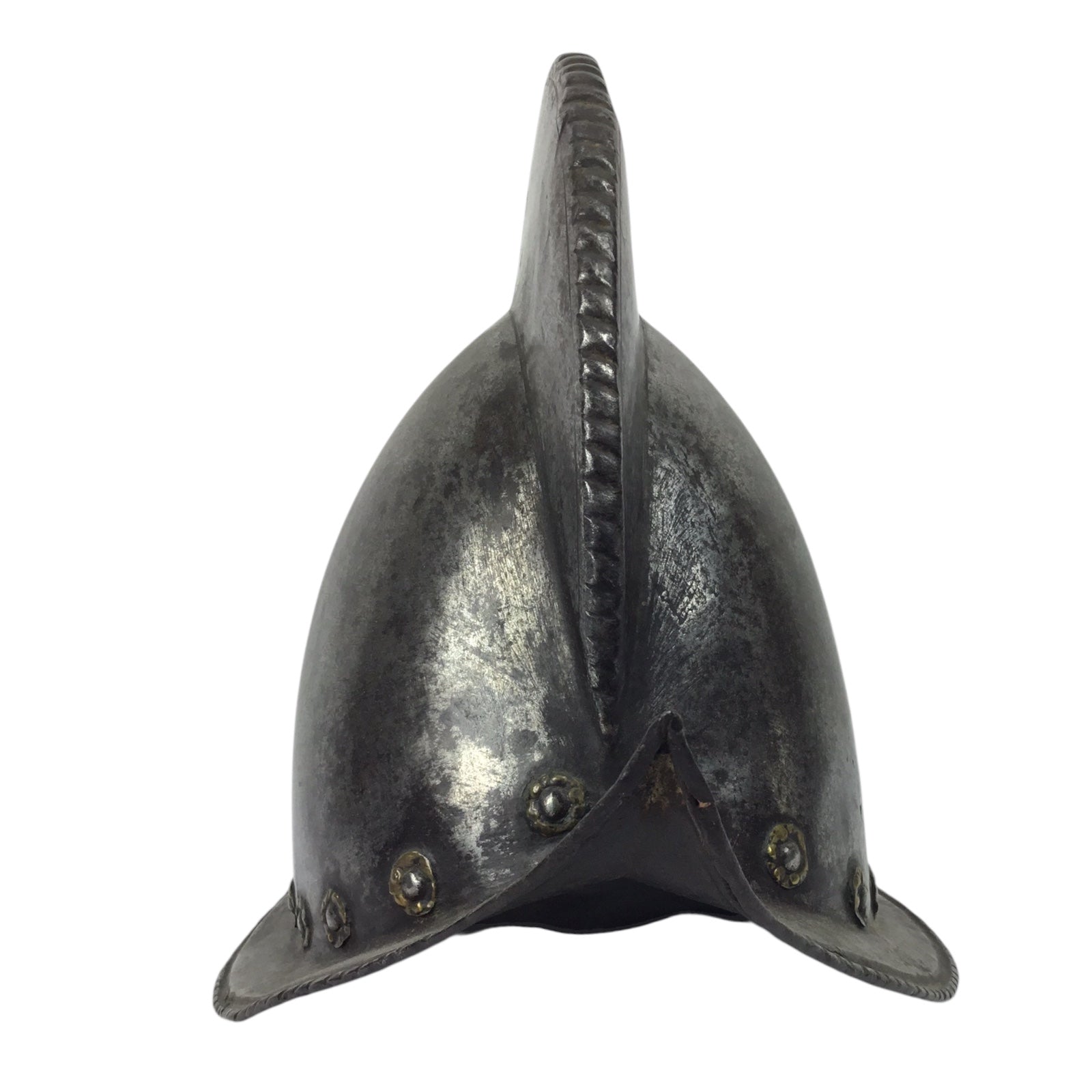 German High Comb Morion Helmet with Battle Damage Circa 16th to 17th Century from Peter Finer Gallery