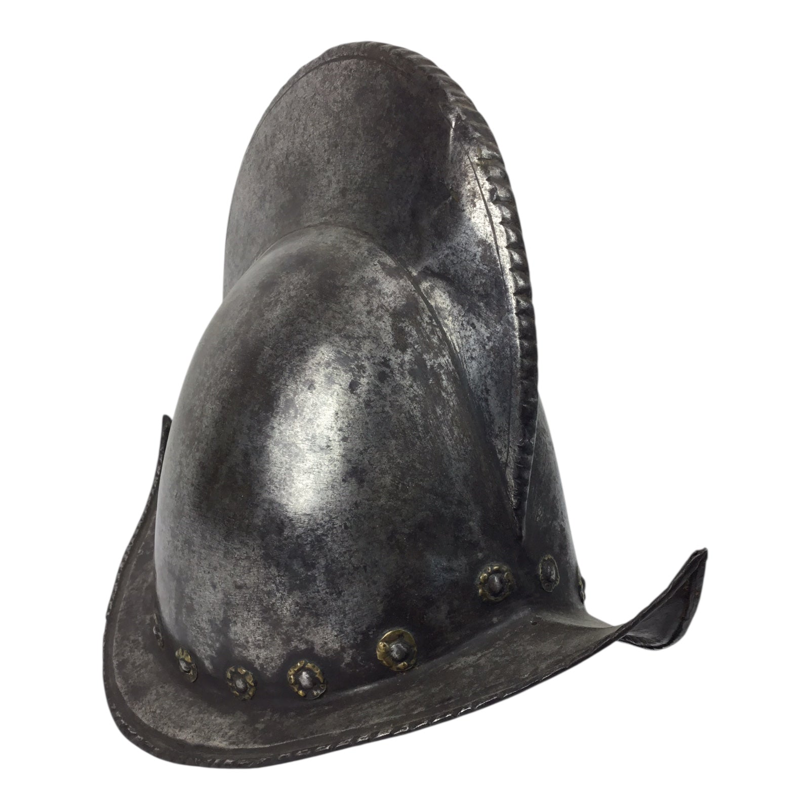 German High Comb Morion Helmet with Battle Damage Circa 16th to 17th Century from Peter Finer Gallery