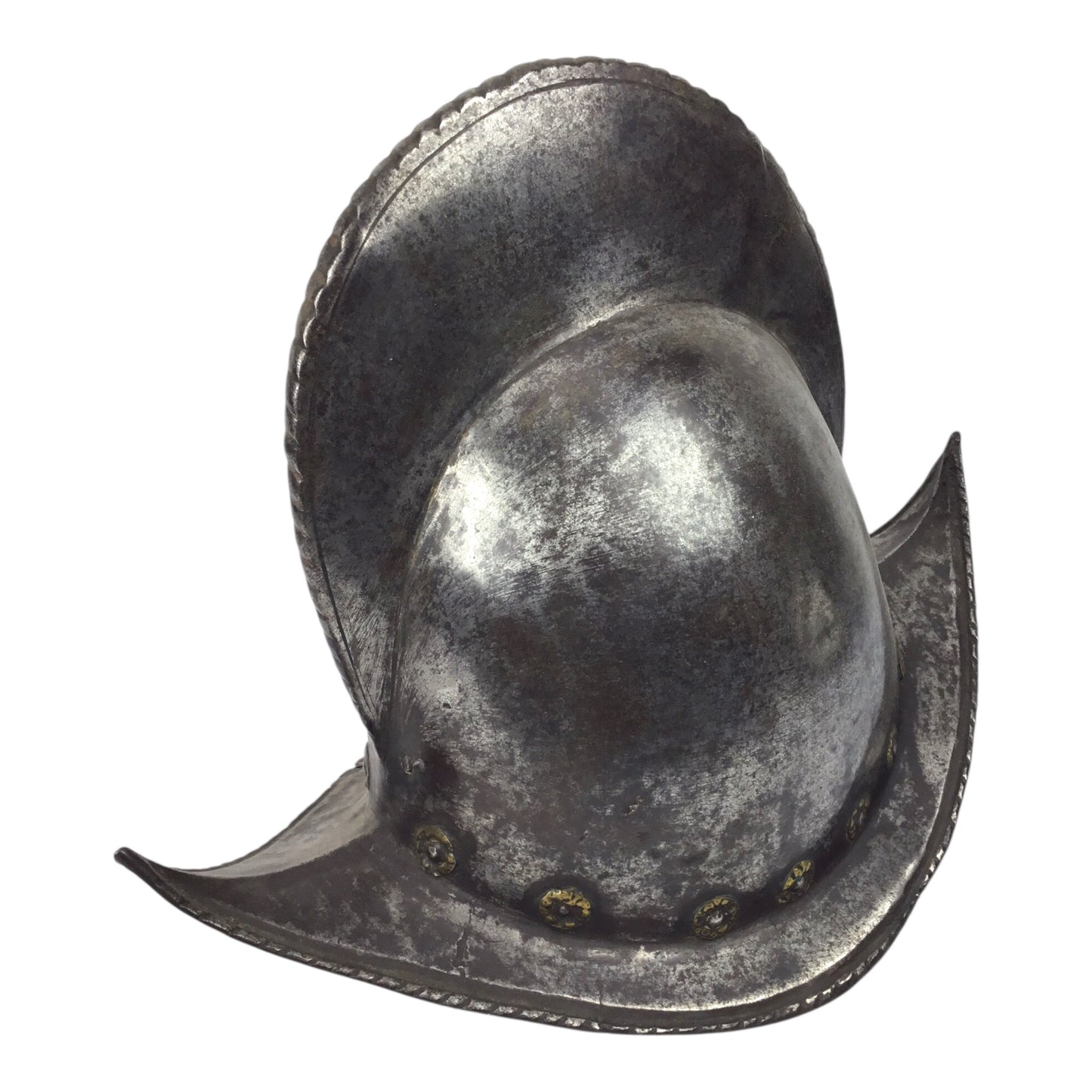German High Comb Morion Helmet with Battle Damage Circa 16th to 17th Century from Peter Finer Gallery