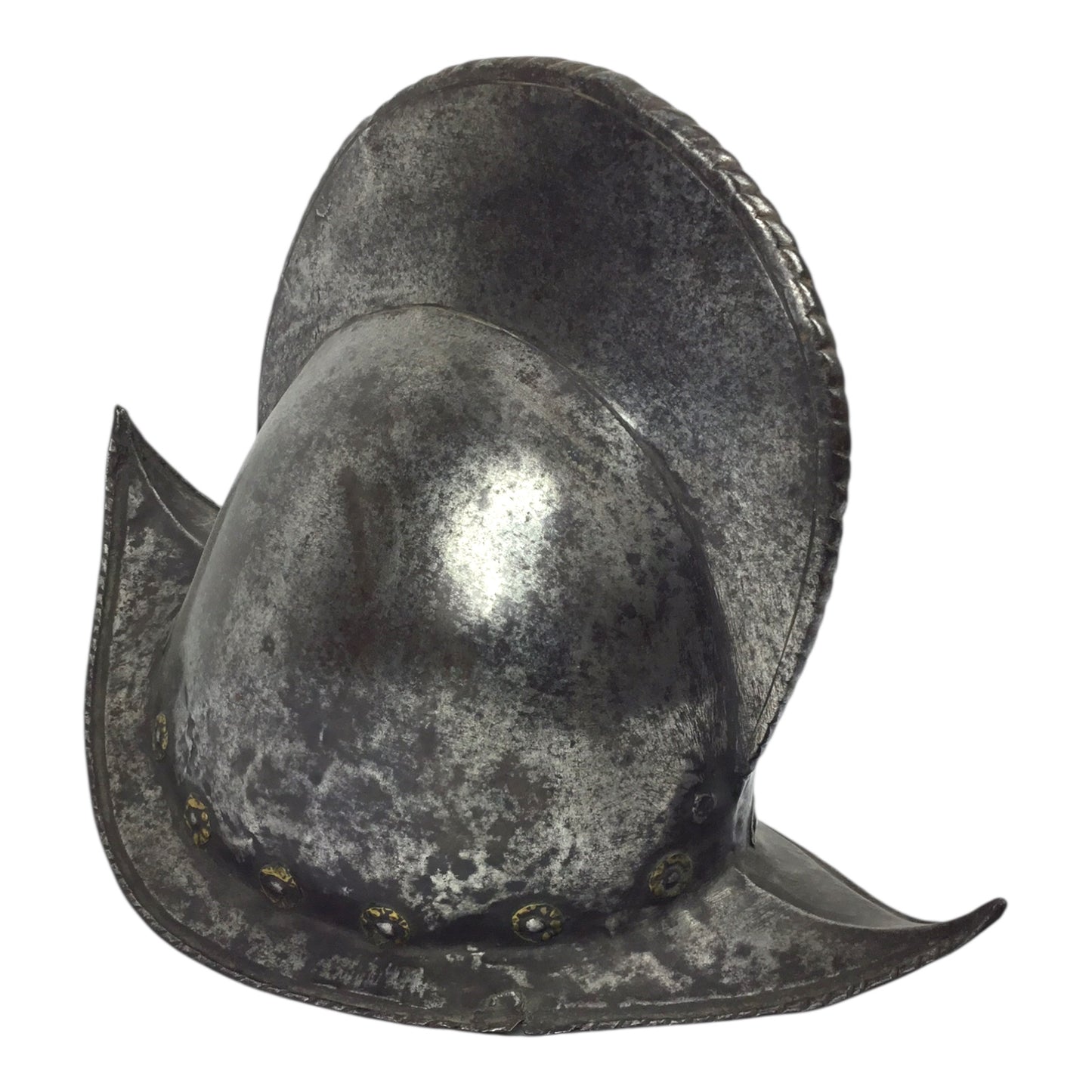 German High Comb Morion Helmet with Battle Damage Circa 16th to 17th Century from Peter Finer Gallery