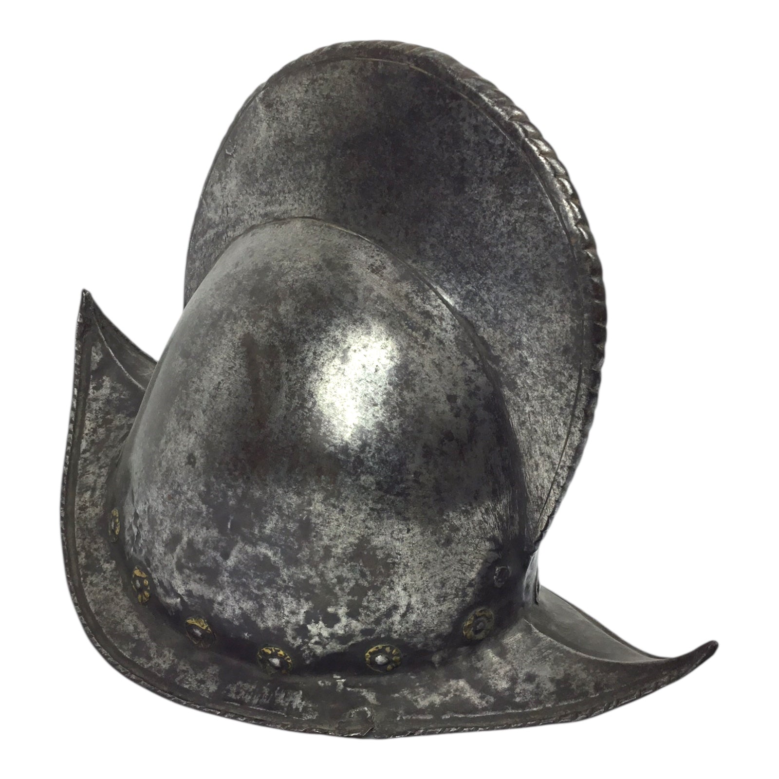 German High Comb Morion Helmet with Battle Damage Circa 16th to 17th Century from Peter Finer Gallery