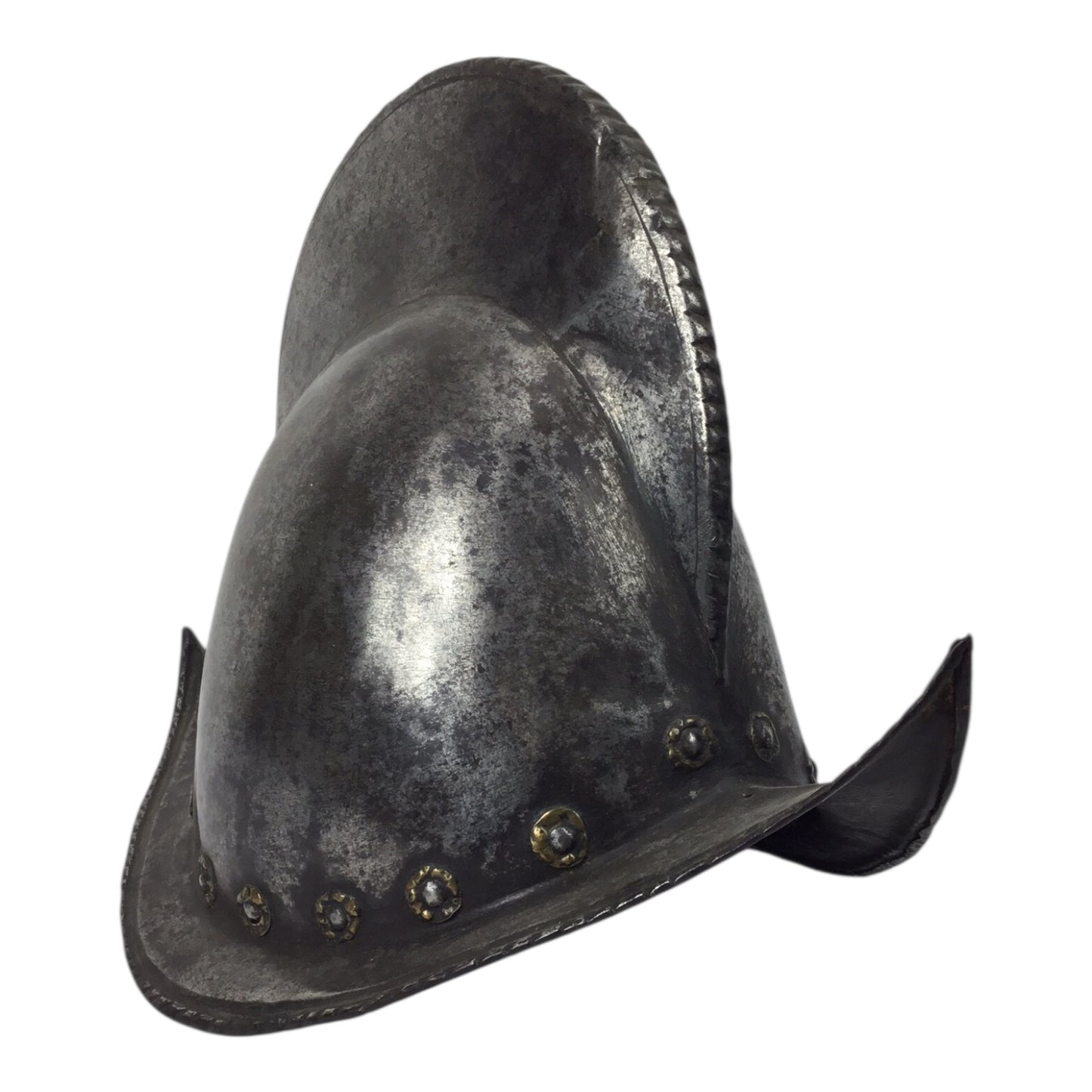 German High Comb Morion Helmet with Battle Damage Circa 16th to 17th Century from Peter Finer Gallery