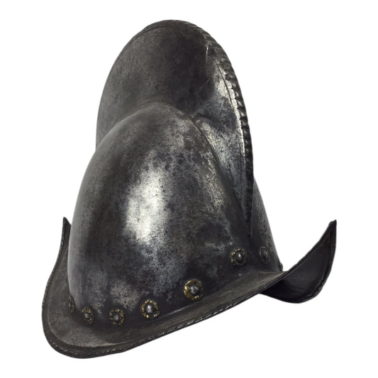 German High Comb Morion Helmet with Battle Damage Circa 16th to 17th Century from Peter Finer Gallery