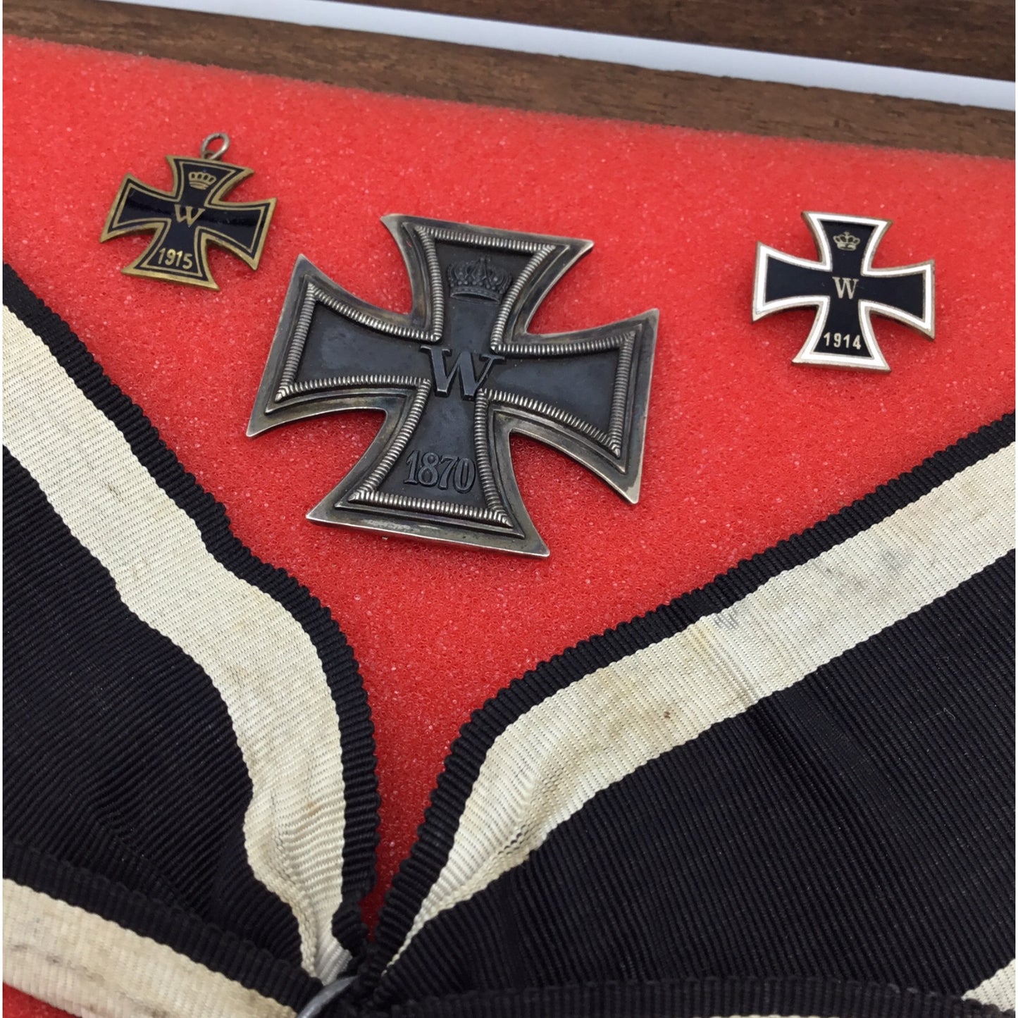 German History of the Iron Cross Collection - Multi-Era Badge Collection in Display Case