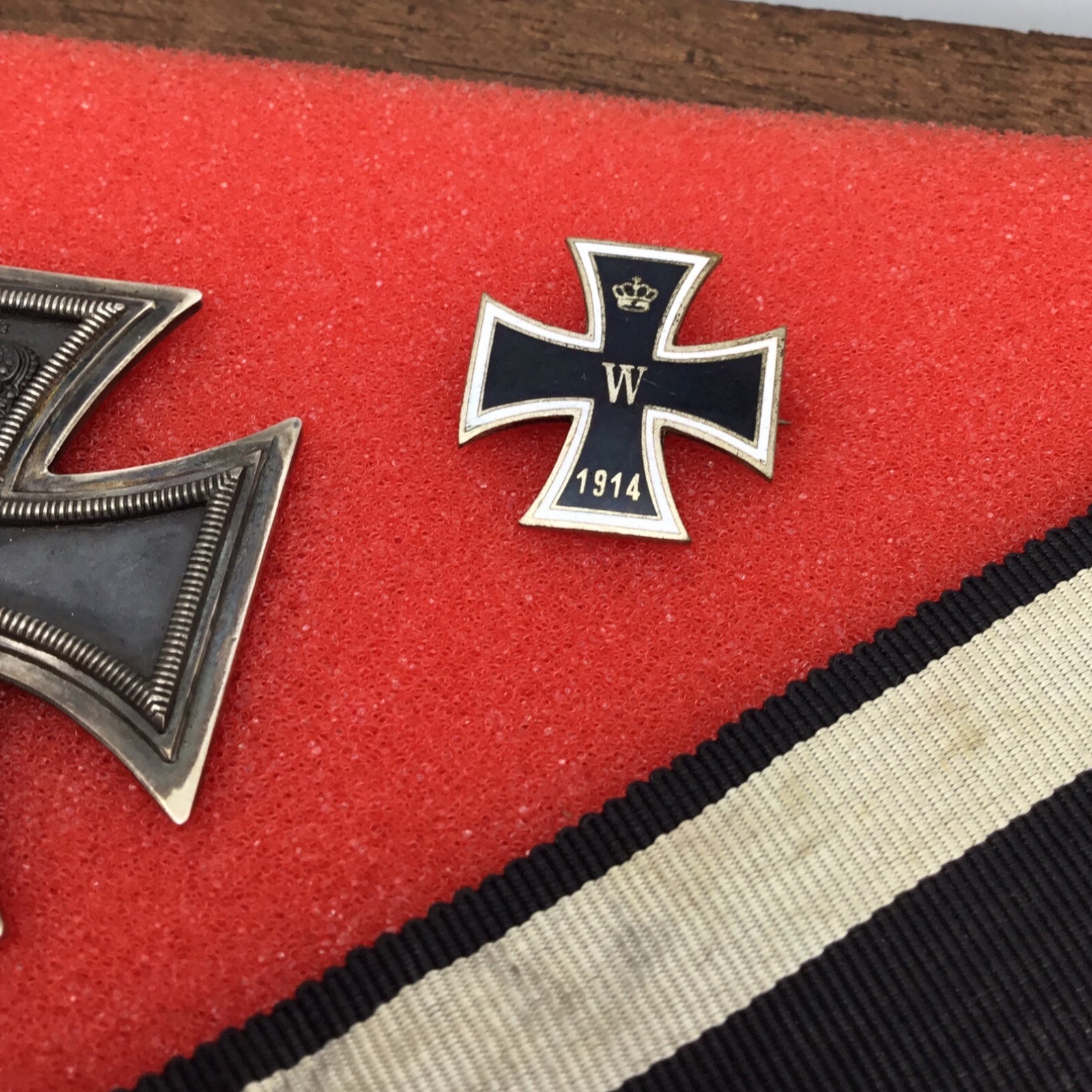 German History of the Iron Cross Collection - Multi-Era Badge Collection in Display Case