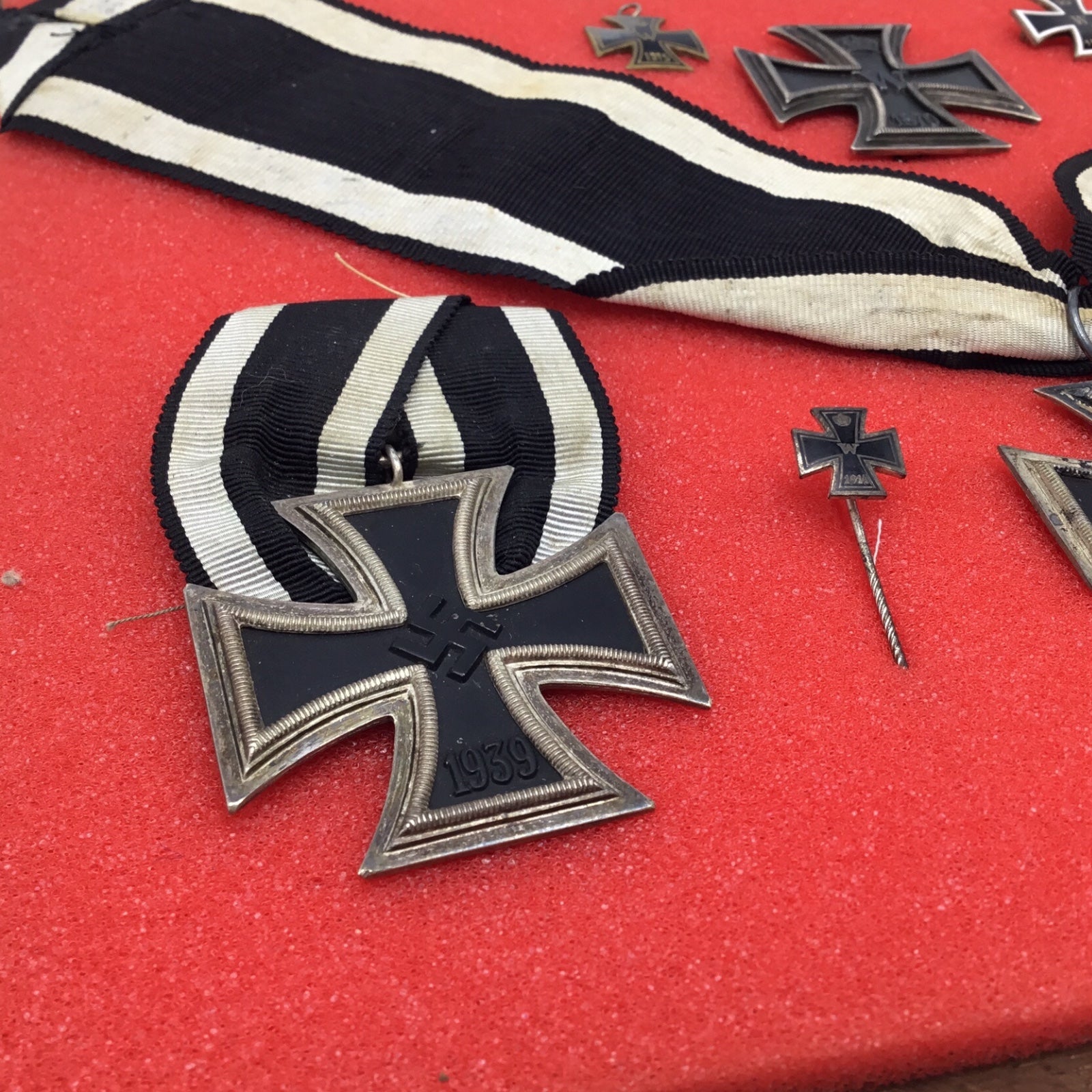 German History of the Iron Cross Collection - Multi-Era Badge Collection in Display Case