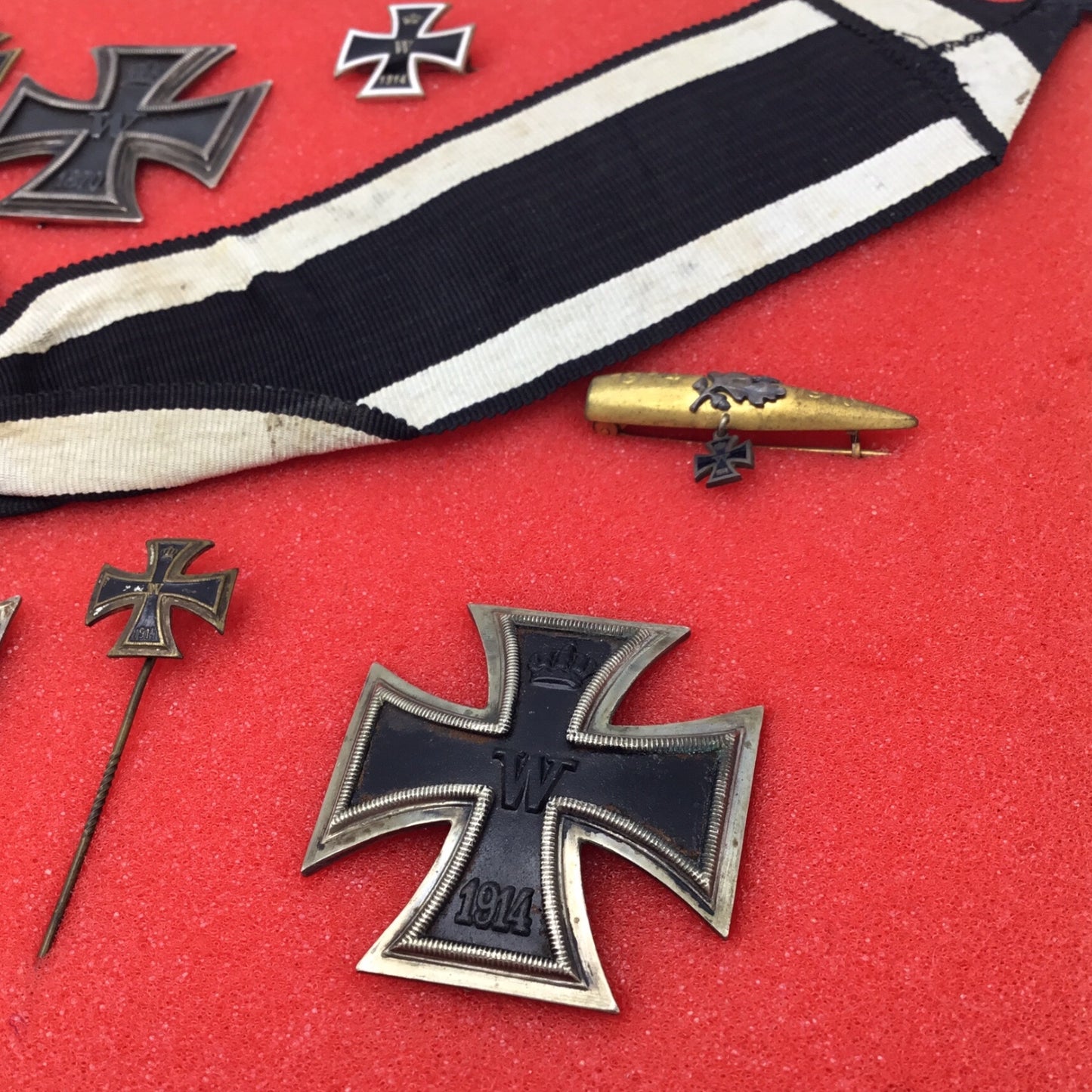 German History of the Iron Cross Collection - Multi-Era Badge Collection in Display Case