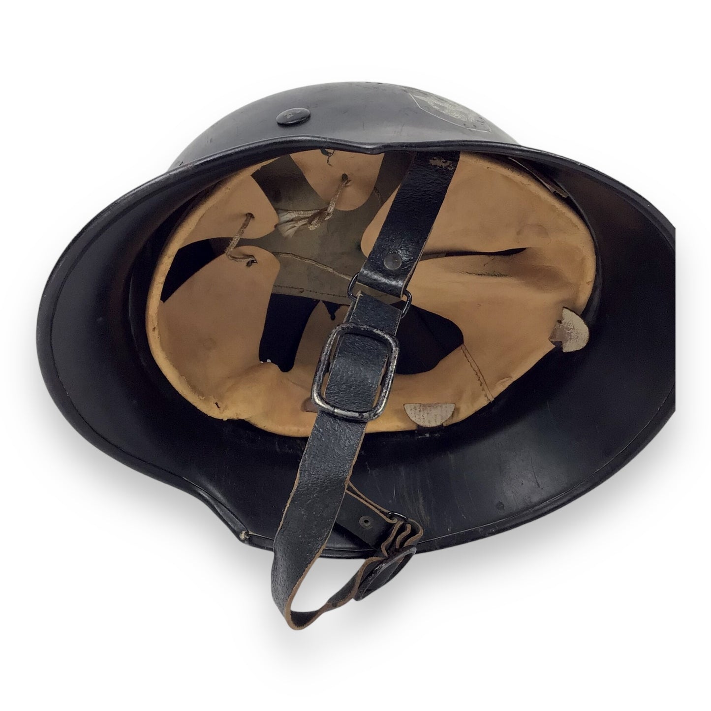 German M34 Stahlhelm DOUBLE Decal Fire (Civil) Police Steel Helmet with Police Decal - WW2