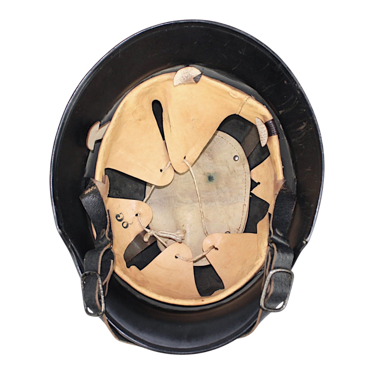 German M34 Stahlhelm DOUBLE Decal Fire (Civil) Police Steel Helmet with Police Decal - WW2