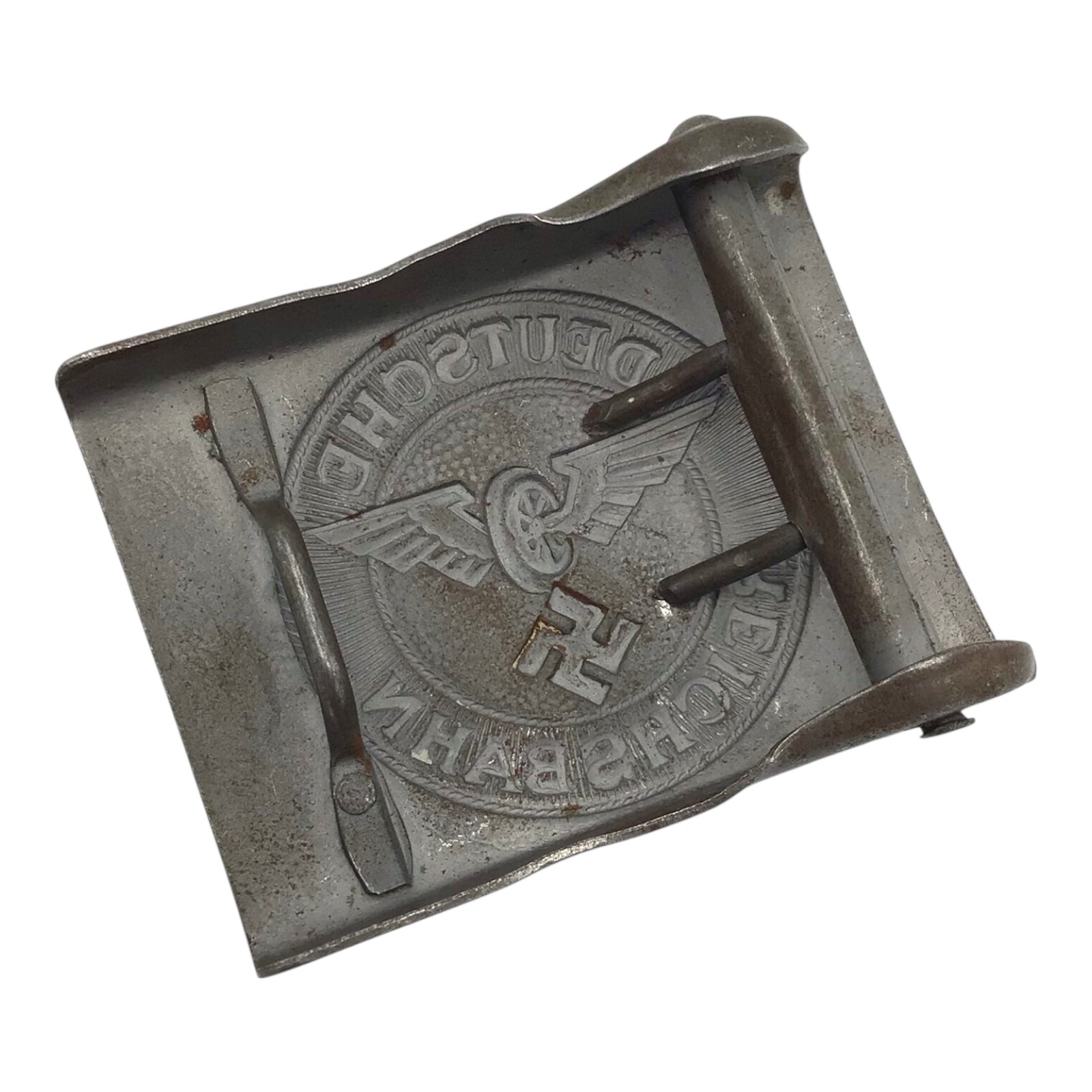 German National Railway Police - A Hard to Find WW2 Buckle in Mint Condition!