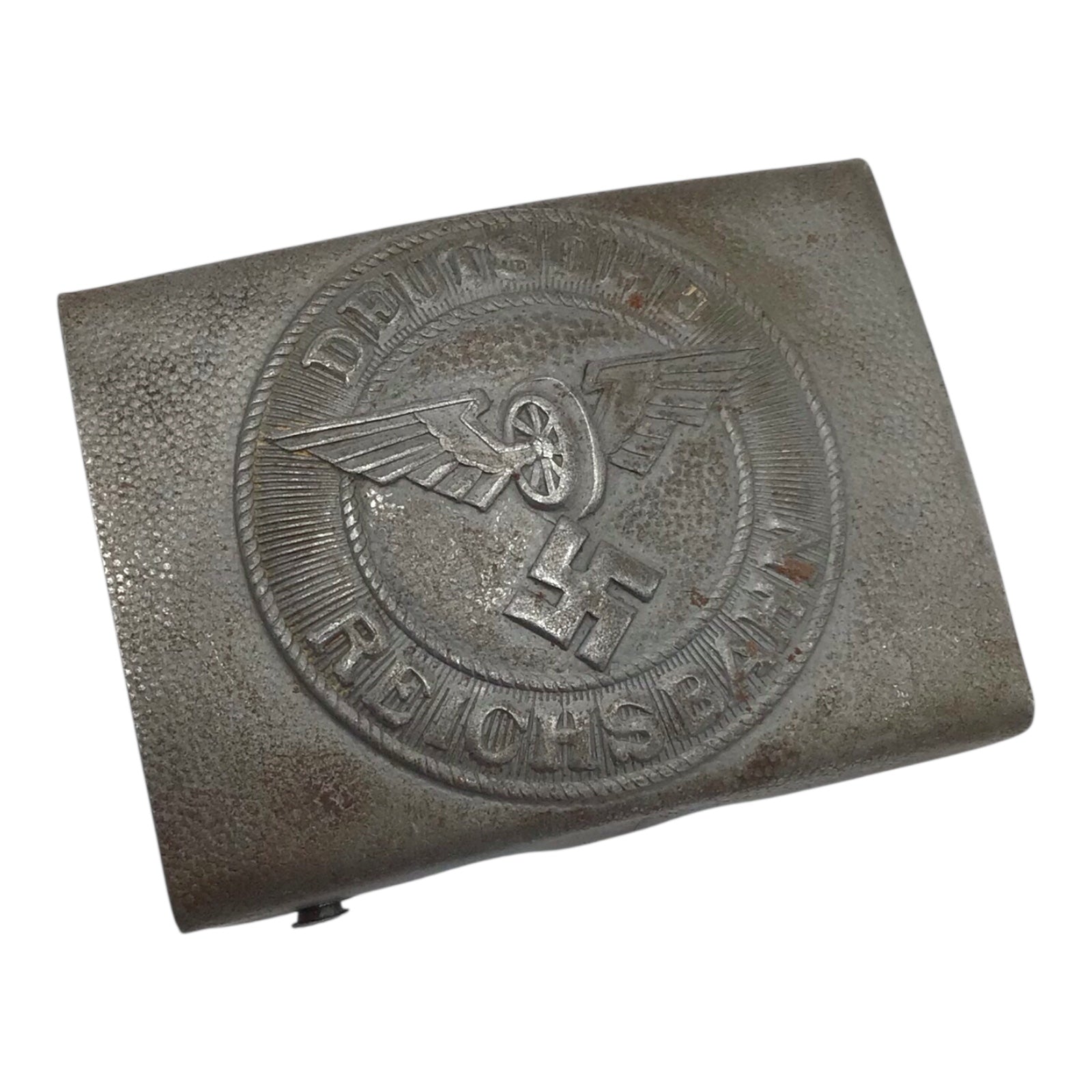 German National Railway Police - A Hard to Find WW2 Buckle in Mint Condition!