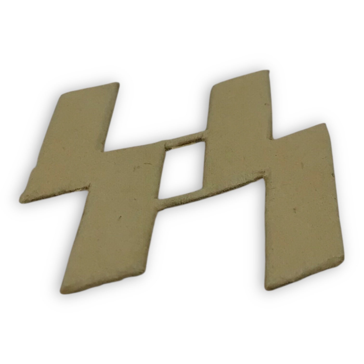 German SS Officer Collar Tabs or Breast Runes Embroidery Template - Cardboard Stencil
