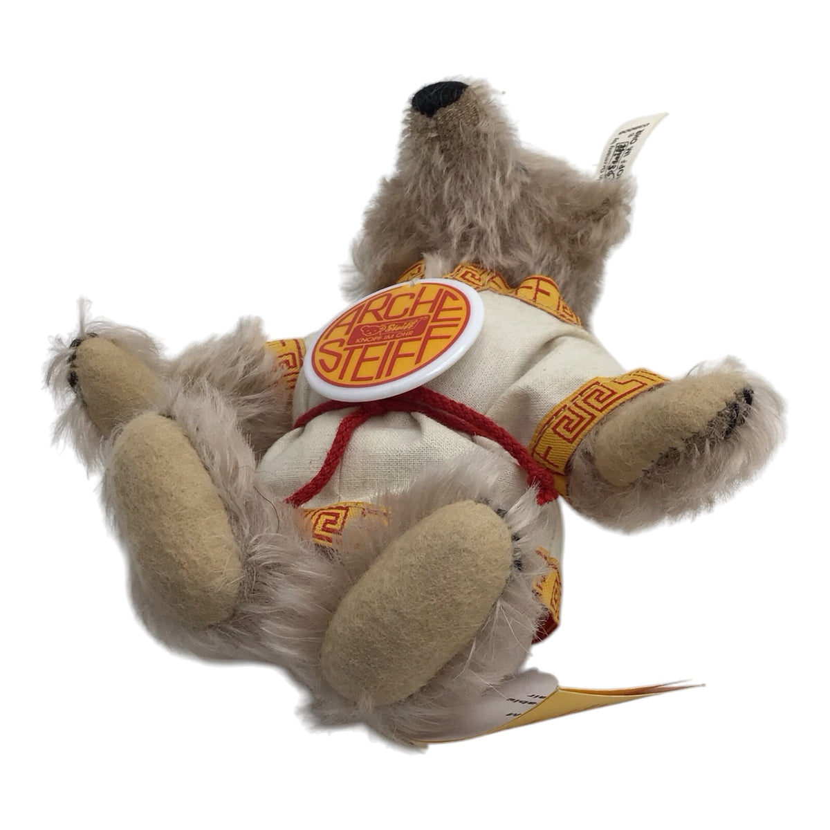 German Steiff Miniature Mohair Animals Pair w/ Makers Label Noah Ark Bears 038006