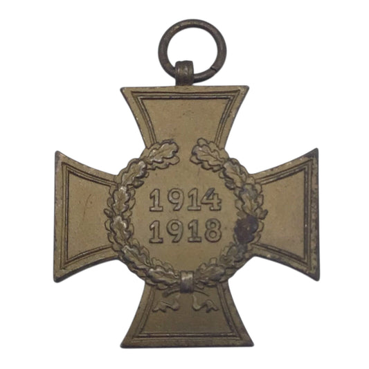 German WW1 Non-Combatant Hindenburg Cross (Honor Cross of the World War)