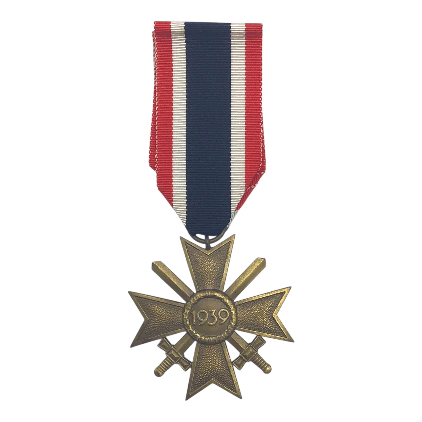German WW2 1939 War Merit Cross 2nd Class w/ Swords and Ribbon