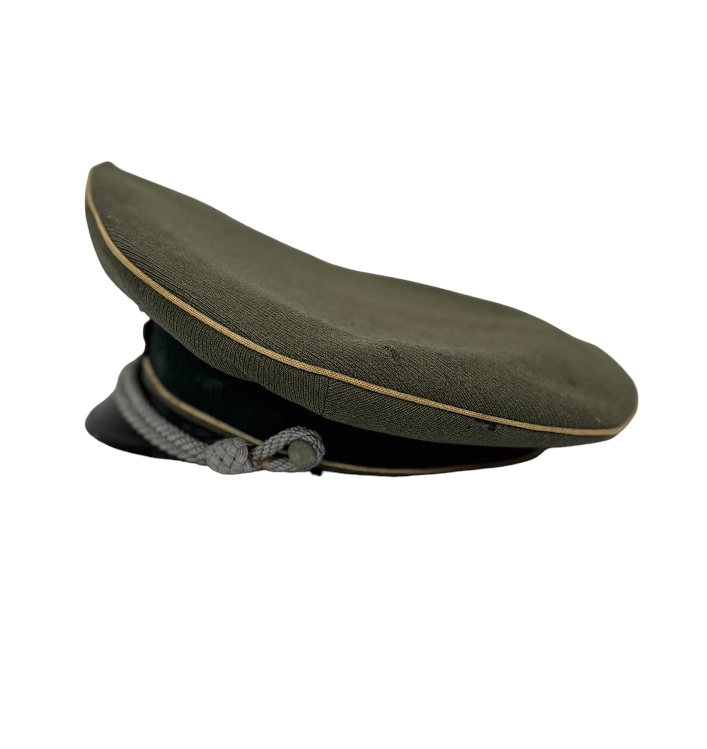 German WW2 Army Heer Infantry Senior Officer Schirmmütze Peaked Hat Cap Visor w/ Bullion Eagle