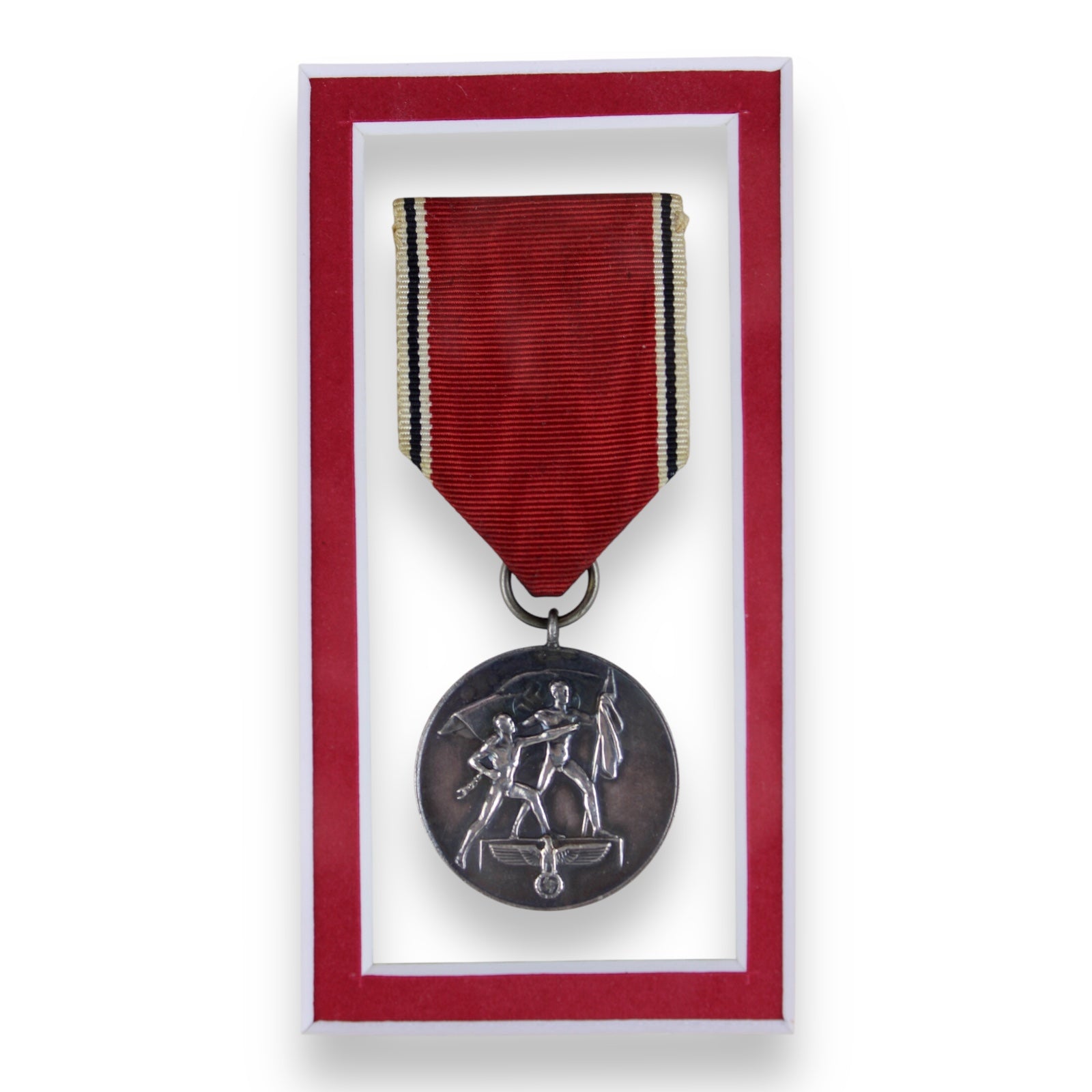 German WW2 Austrian Anschluss Medal w/ Award Document
