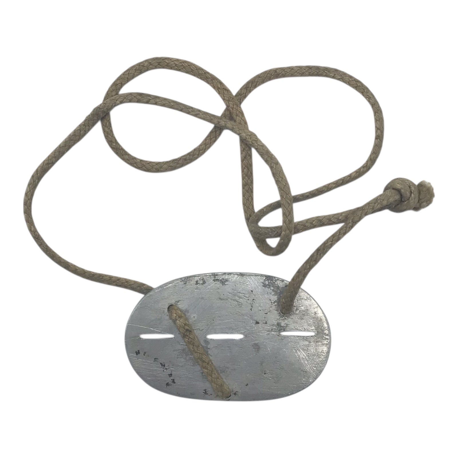 German WW2 Dog Tag with Rope (Complete)