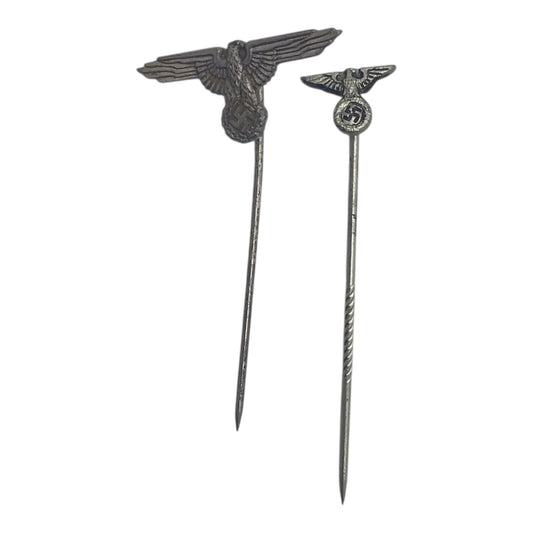 German WW2 Early NSDAP Lapel & Tie Stickpins