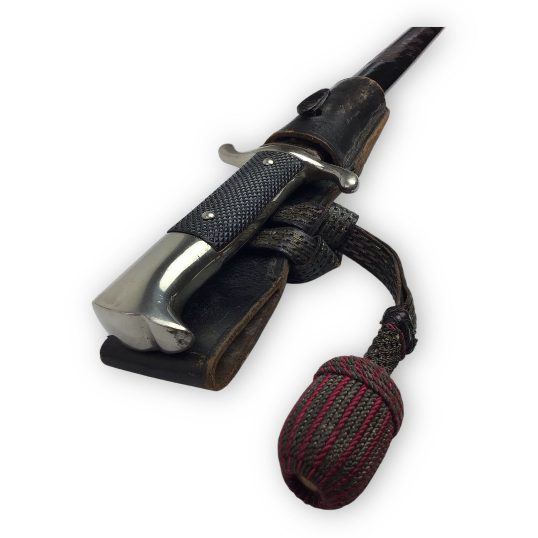 German WW2 Early-War Officer Dress Ceremonial Dagger with Rare Burgundy Portepee