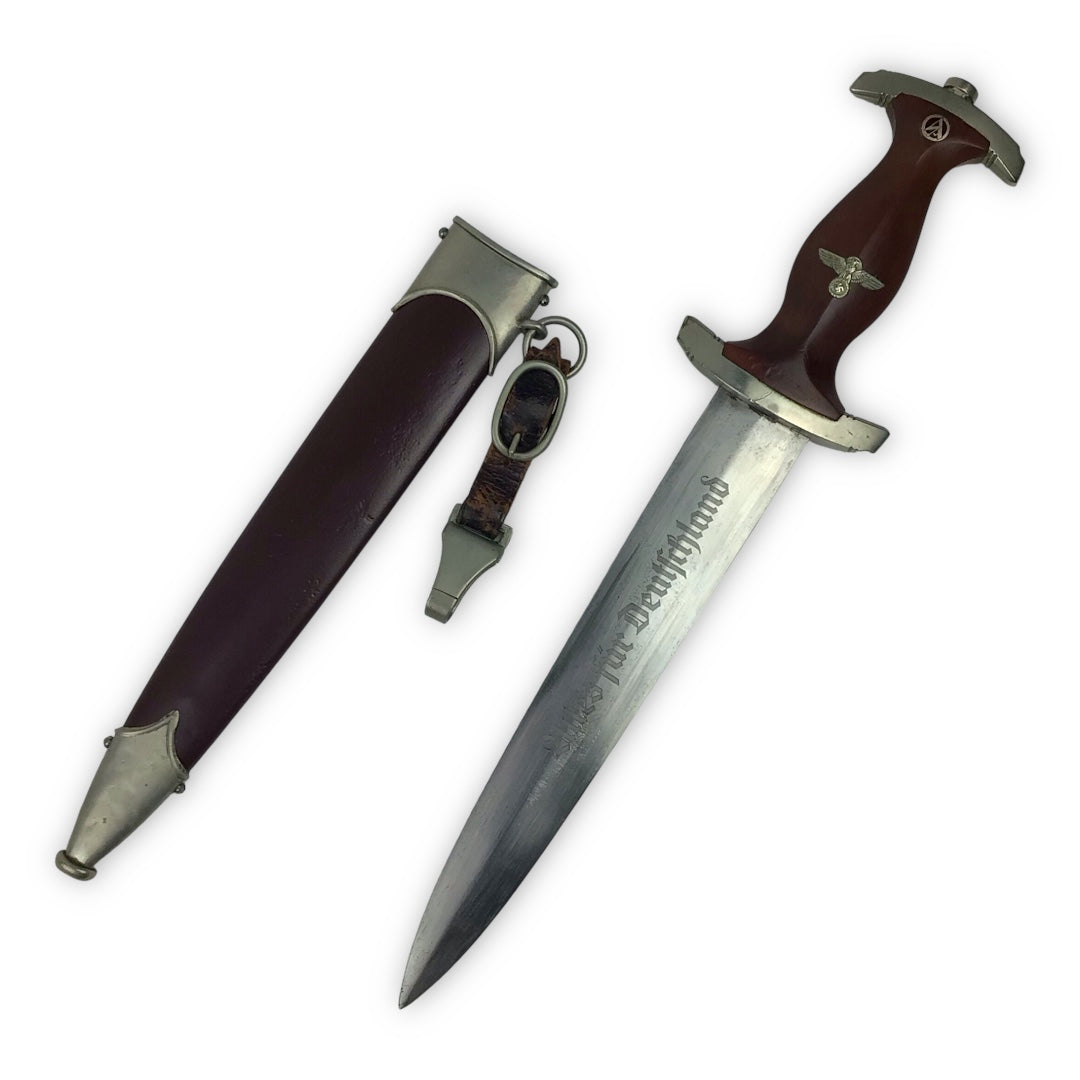 German WW2 Full Ground Röhm SA Dagger Display w/ Wartime SA Collection