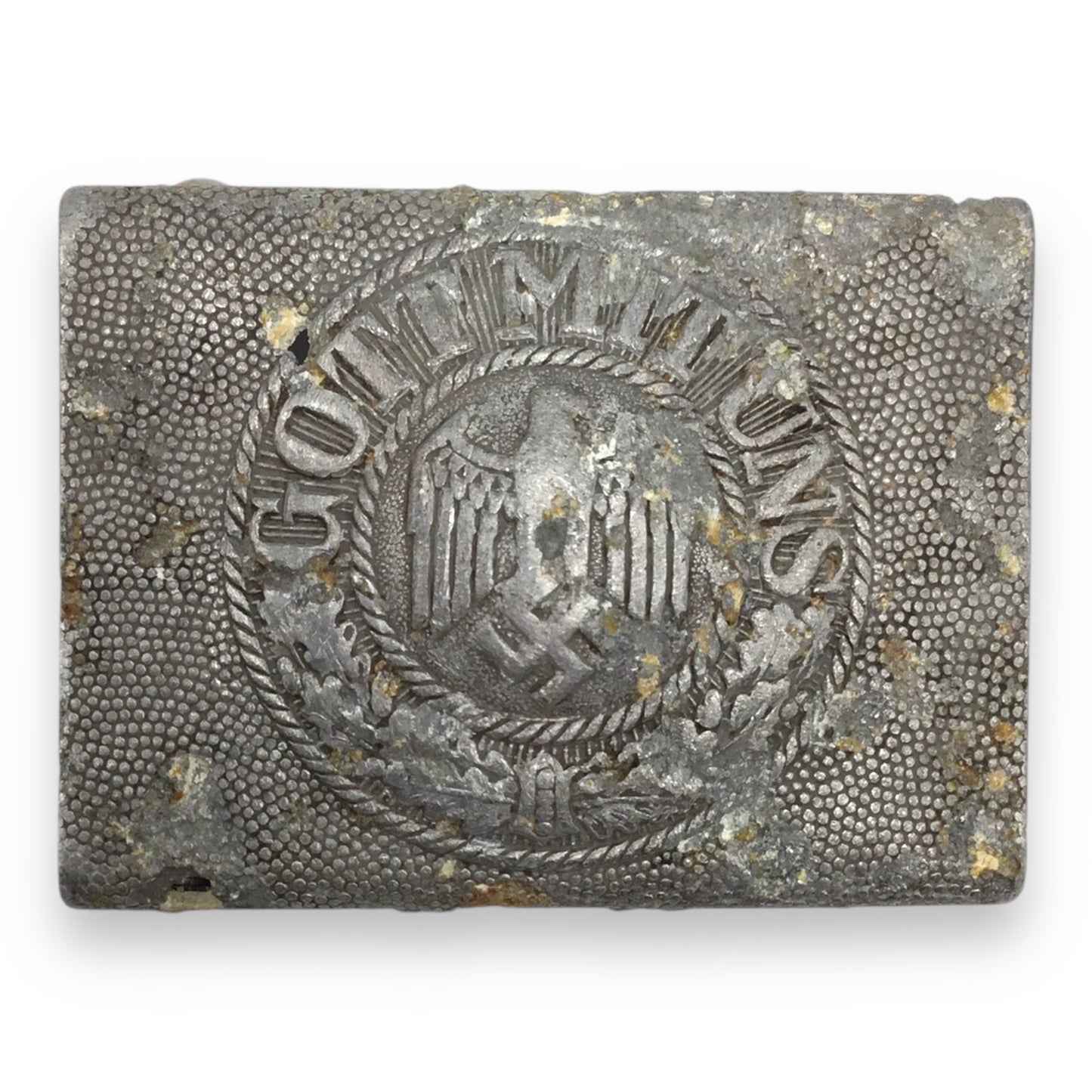 German WW2 Heer Belt Buckle – Combat Worn / “Salty” Example