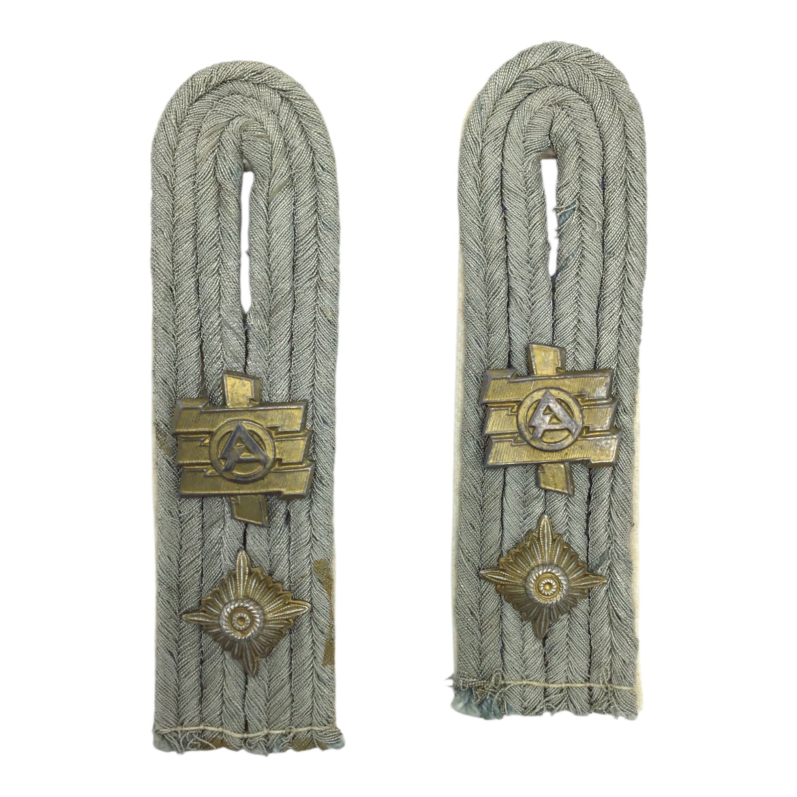 German WW2 Heer Feldherrnhalle Oberleutnant Shoulder Boards - Elite Infantry Officer Pair
