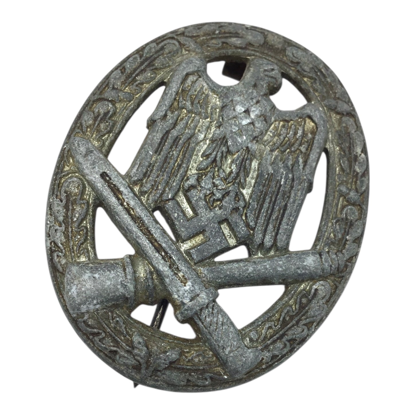 German WW2 Heer General Assault Badge - Late War Variant “Salty” Example