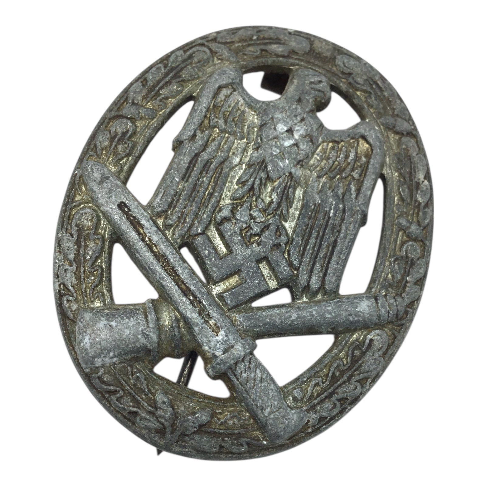 German WW2 Heer General Assault Badge - Late War Variant “Salty” Example