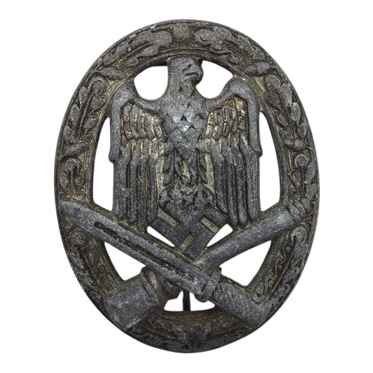 German WW2 Heer General Assault Badge - Late War Variant “Salty” Example