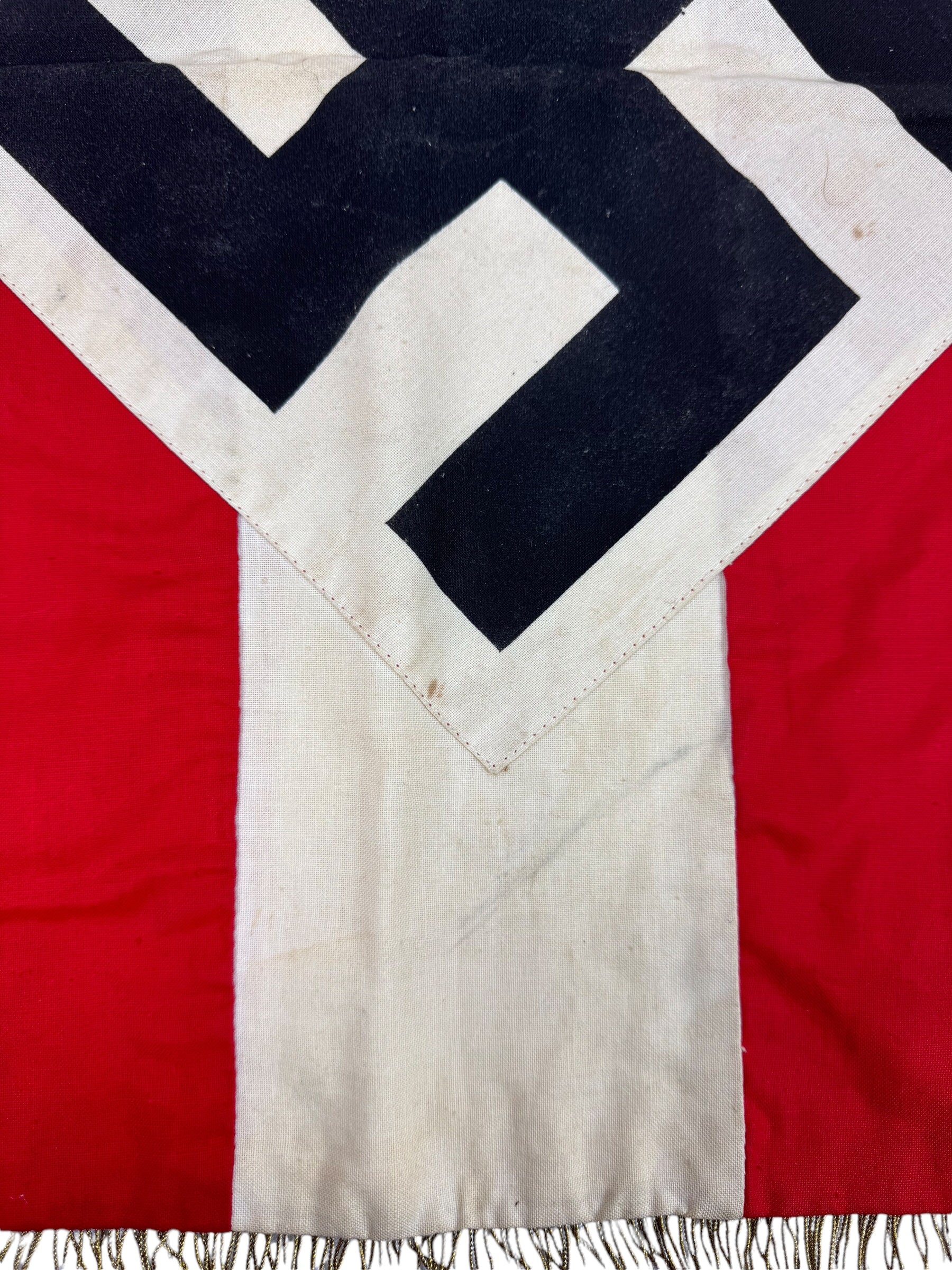 German WW2 Hitler Youth (Jugend) Officer Level Trumpet Banner Flag