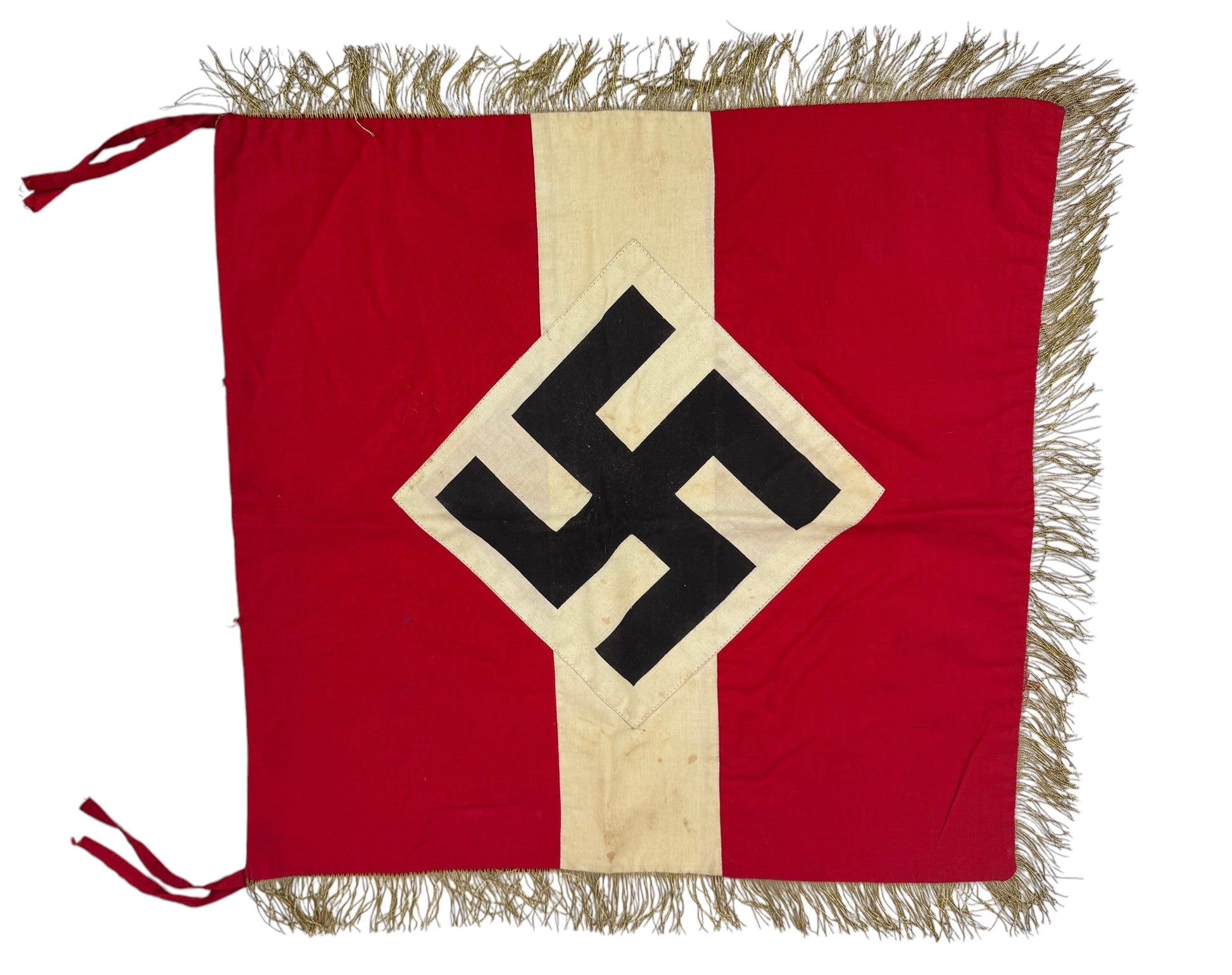 German WW2 Hitler Youth (Jugend) Officer Level Trumpet Banner Flag