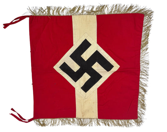 German WW2 Hitler Youth (Jugend) Officer Level Trumpet Banner Flag
