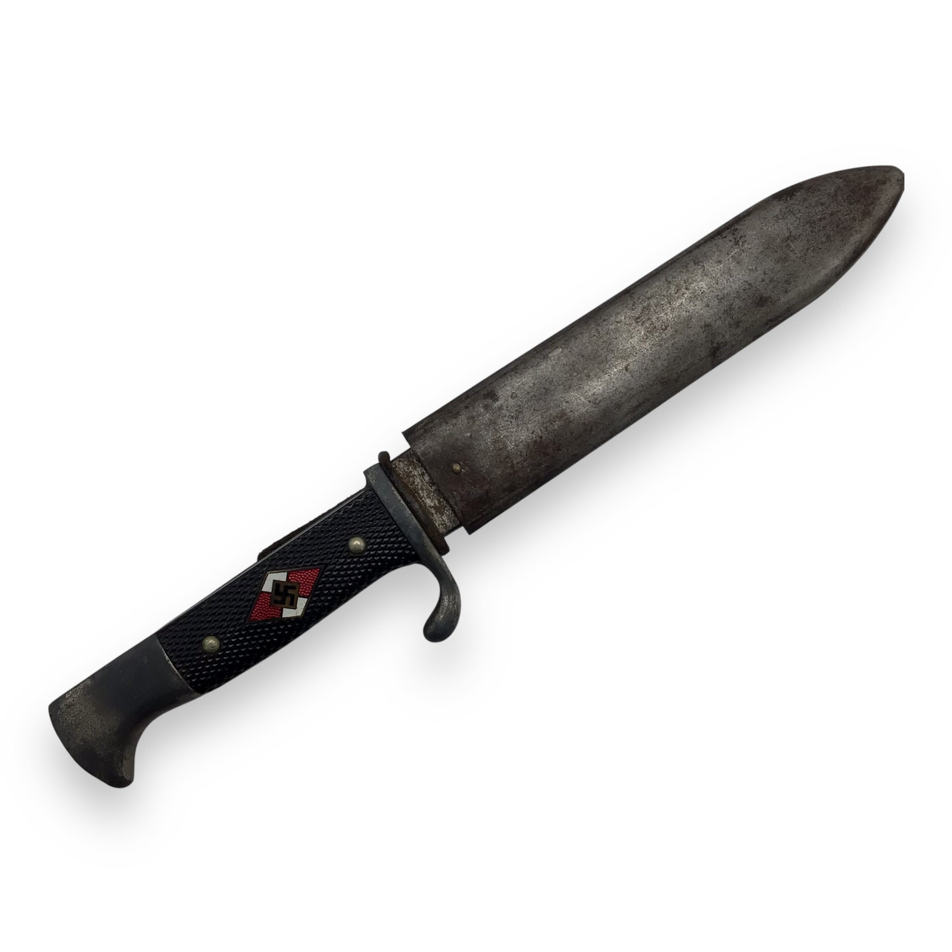 German WW2 Hitler Youth Knife with Sheath Maker Marked and Dated