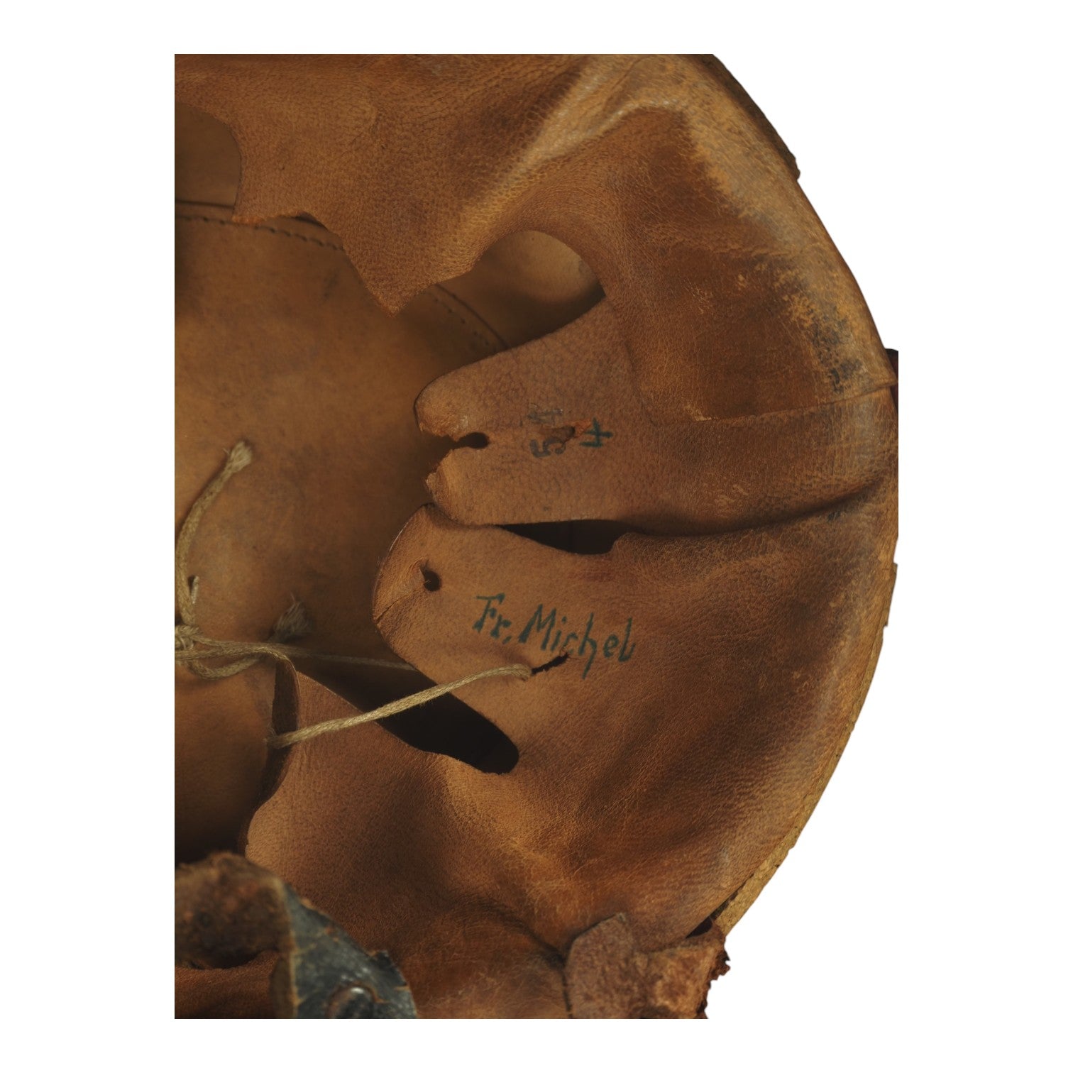 German WW2 Hitler Youth Parade M34 Fire Protection Police Style Helmet Double Decal, stamped and Named - a Rare Helmet!