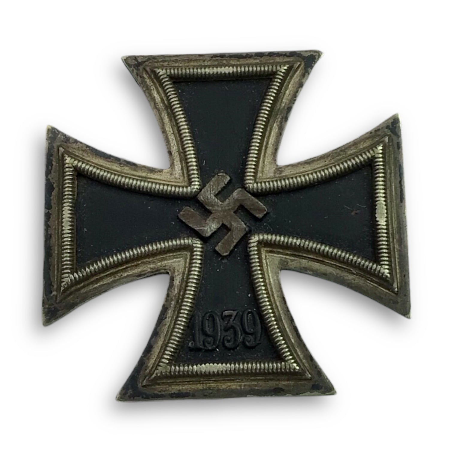 German WW2 Iron Cross 1st Class EK1 Maker Marked "L/11" Wilhelm Deumer