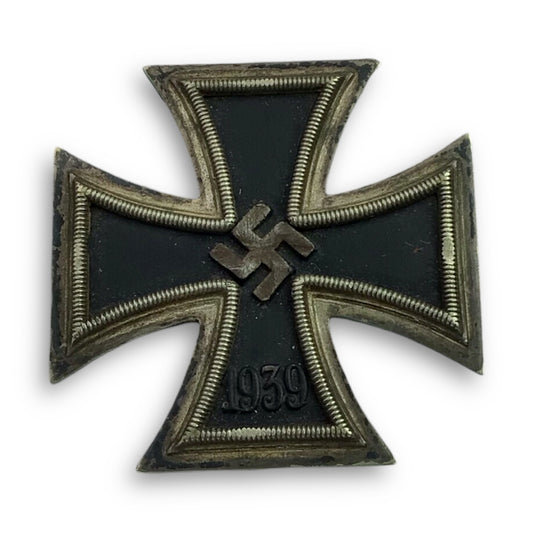 German WW2 Iron Cross 1st Class EK1 Maker Marked "L/11" Wilhelm Deumer