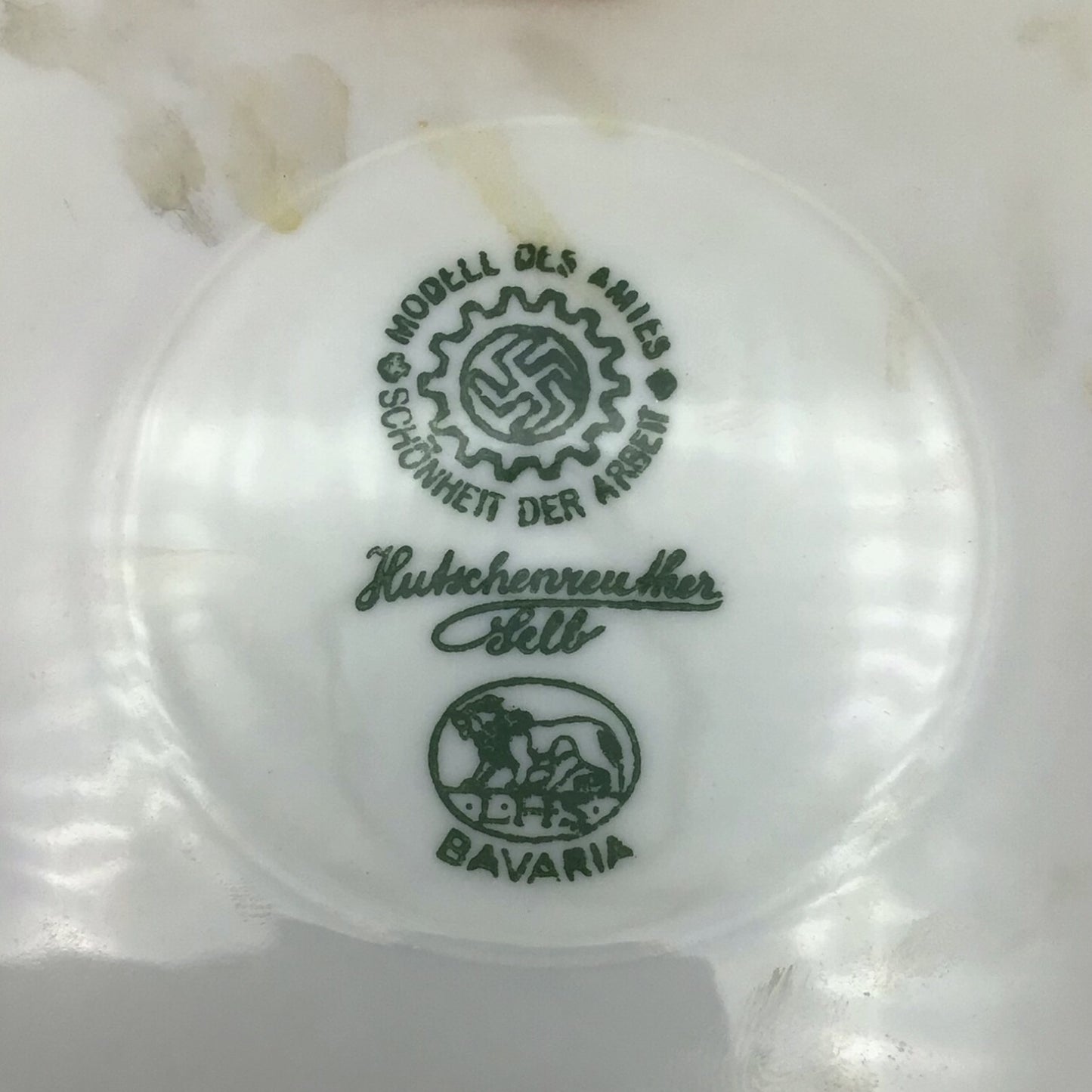 German WW2 Leibstandarte Adolf Hitler SS Heimwehr “Danzig" Painted Reich Award Plate EXTREMELY RARE!
