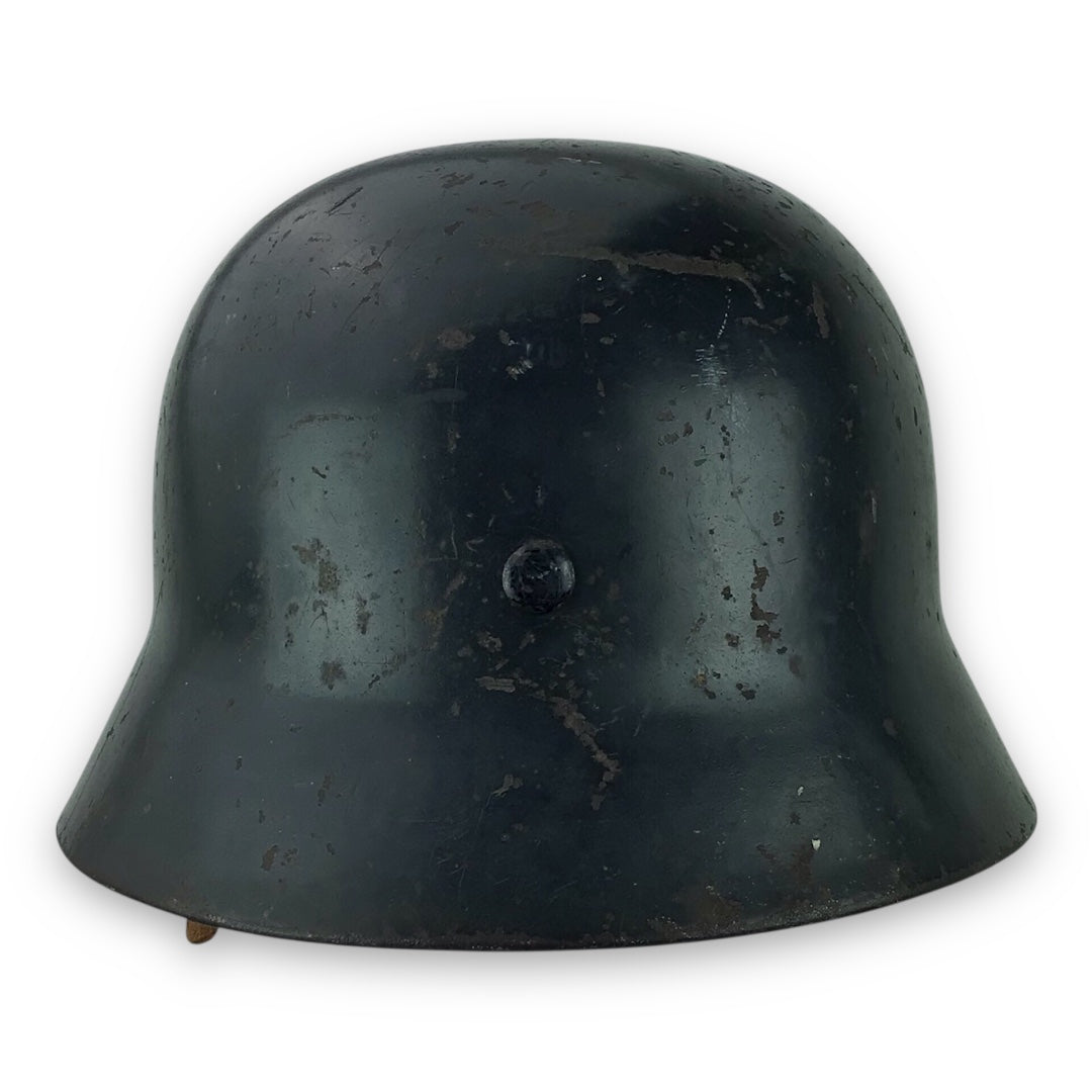 German WW2 Luftwaffe M35 SE64 Double Decal Helmet - Original Liner