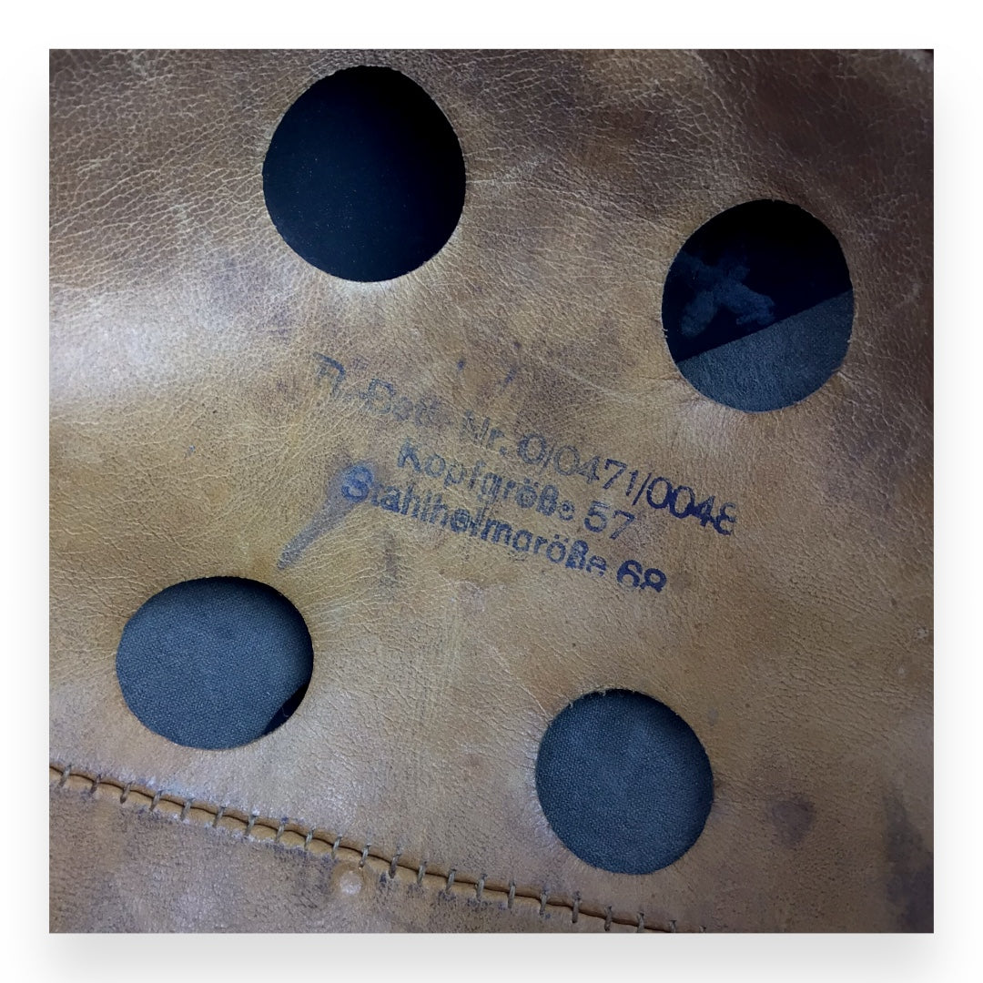 German WW2 M38 Luftwaffe Fallschirmjäger Paratrooper Helmet - ET68, Early War Example