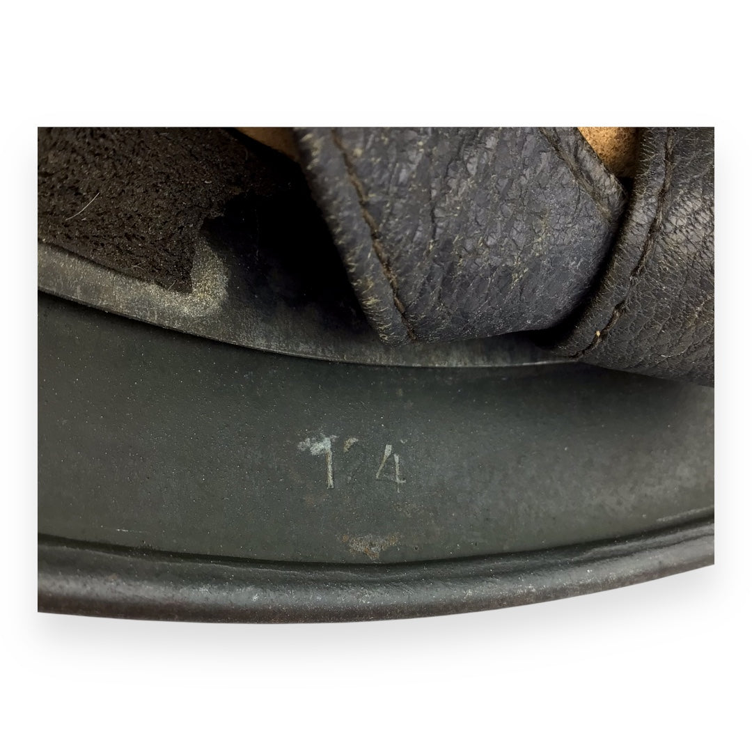 German WW2 M38 Luftwaffe Fallschirmjäger Paratrooper Helmet - ET68, Early War Example