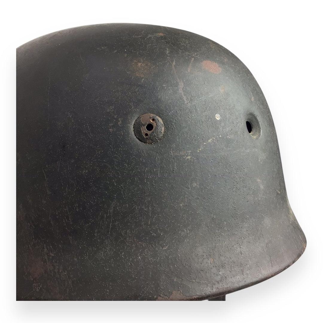 German WW2 M38 Luftwaffe Fallschirmjäger Paratrooper Helmet - ET68, Early War Example