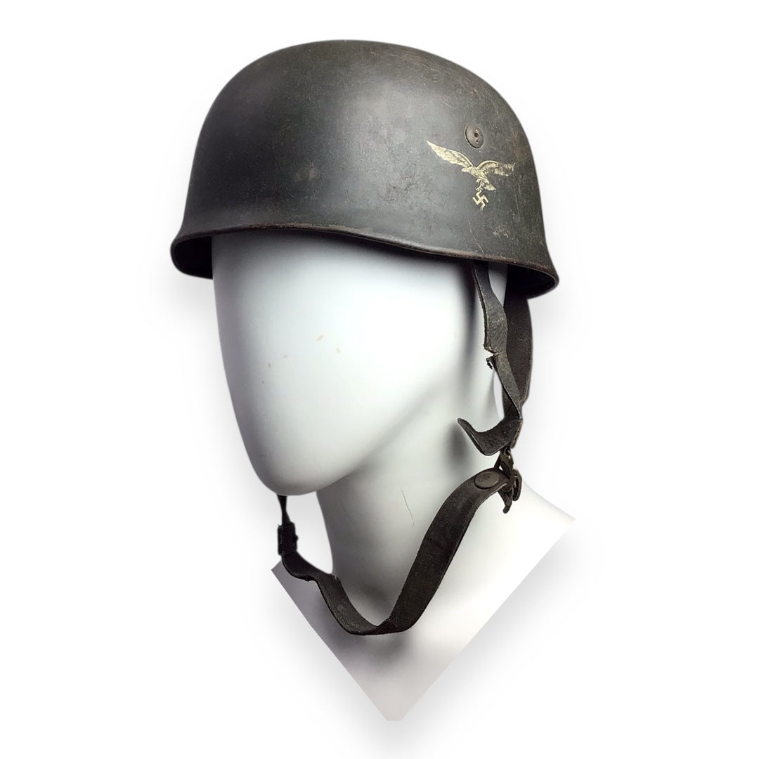 German WW2 M38 Luftwaffe Fallschirmjäger Paratrooper Helmet - ET68, Early War Example