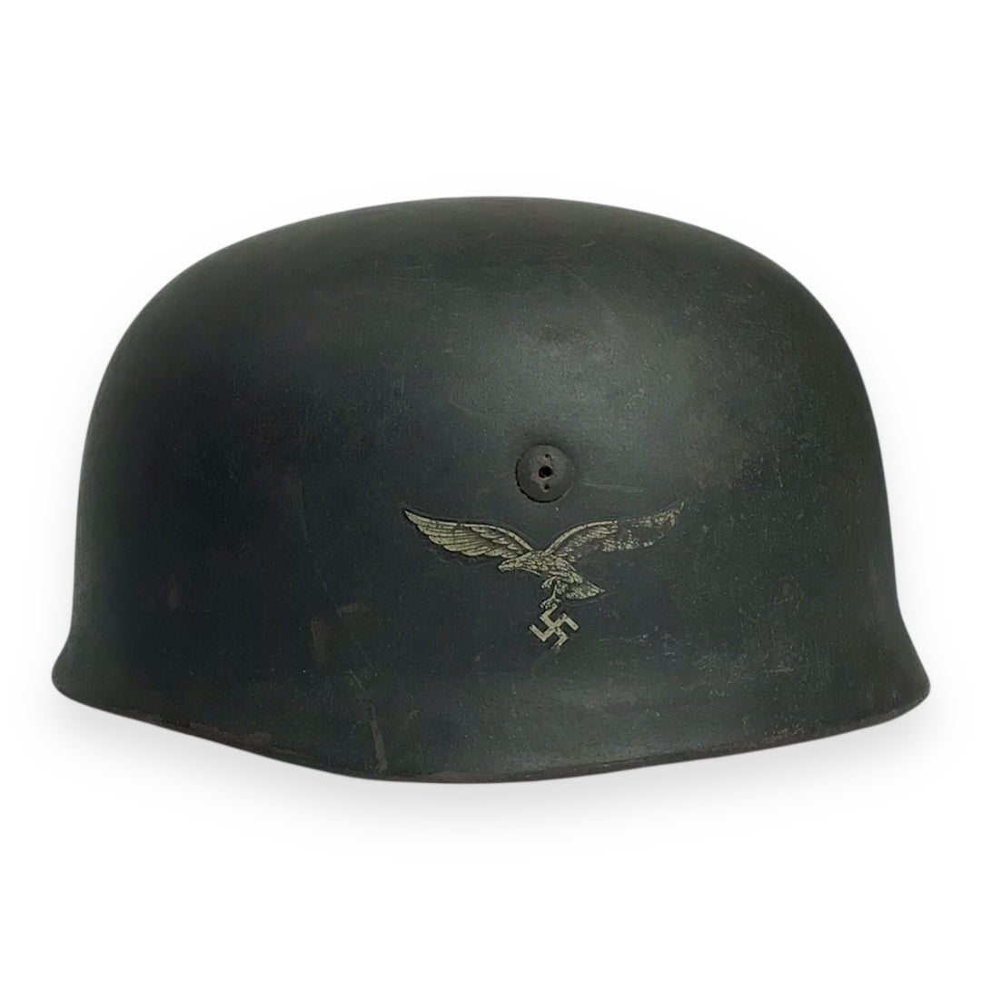 German WW2 M38 Luftwaffe Fallschirmjäger Paratrooper Helmet - ET68, Early War Example