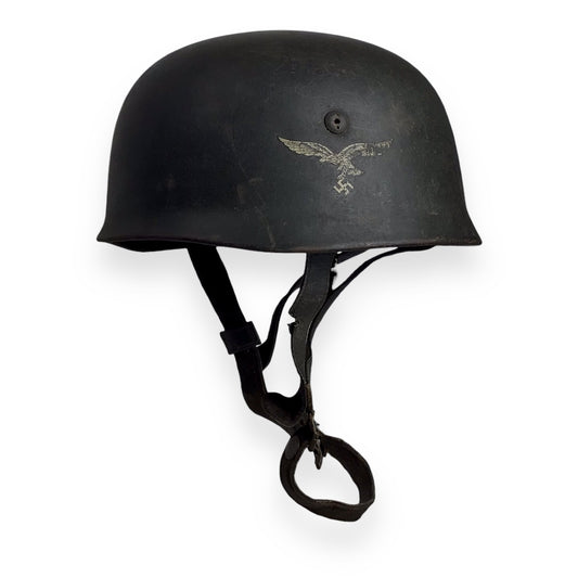 German WW2 M38 Luftwaffe Fallschirmjäger Paratrooper Helmet - ET68, Early War Example