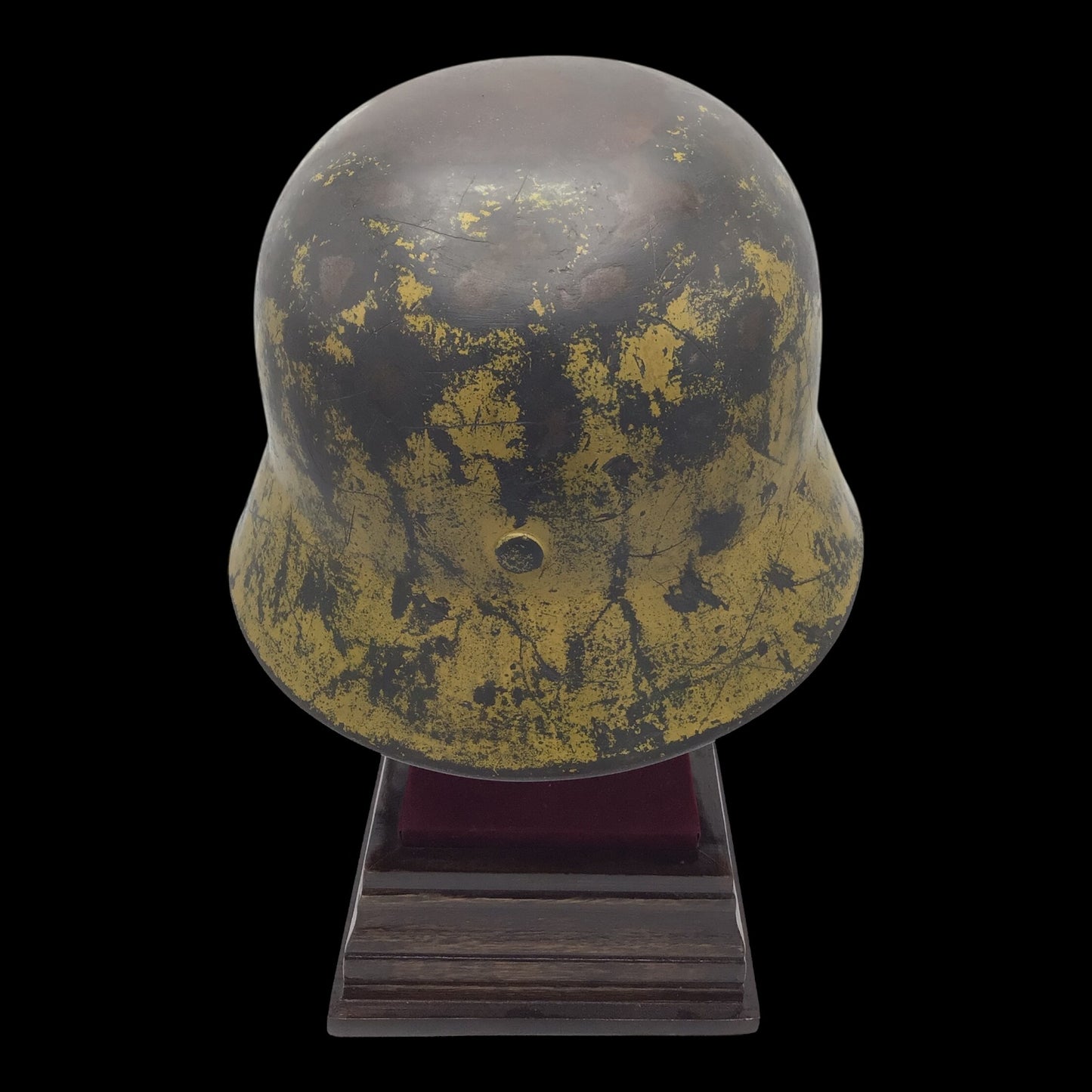 German WW2 M40 Heer Tropical Camouflage Combat Helmet - ET64 - DAK Style Camouflage