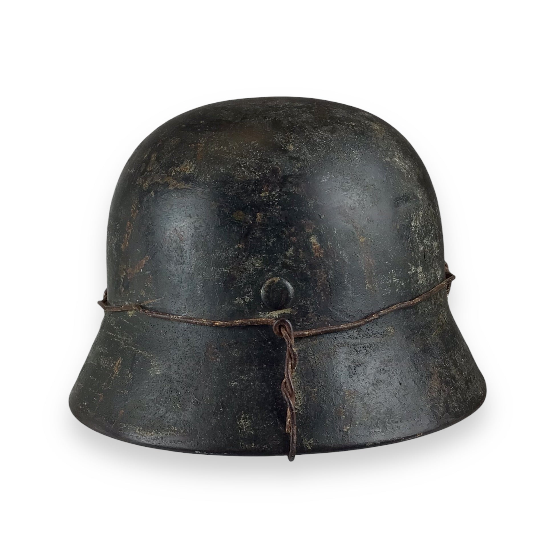 German WW2 M40 Waffen SS Double Decal SS Quist Runes Steel Helmet