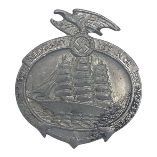 German WW2 NSDAP 1935 National Sea Travel Day Commemorative Badge