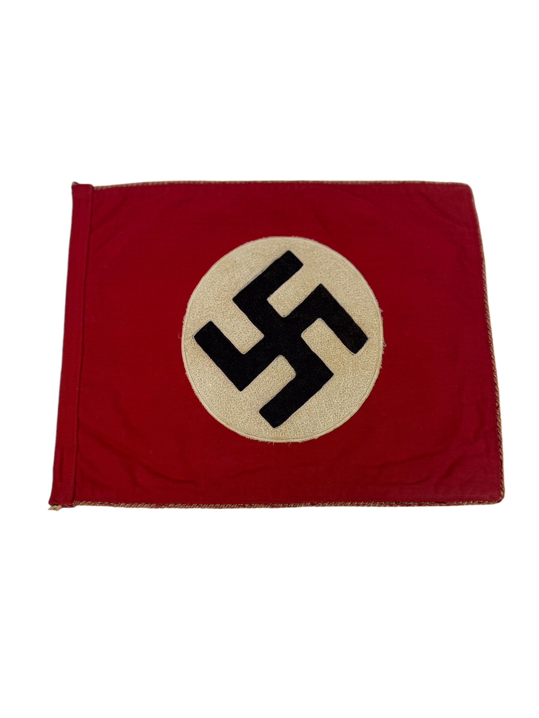 German WW2 NSDAP Party Flag "Whirl-Loop Embroidered"
